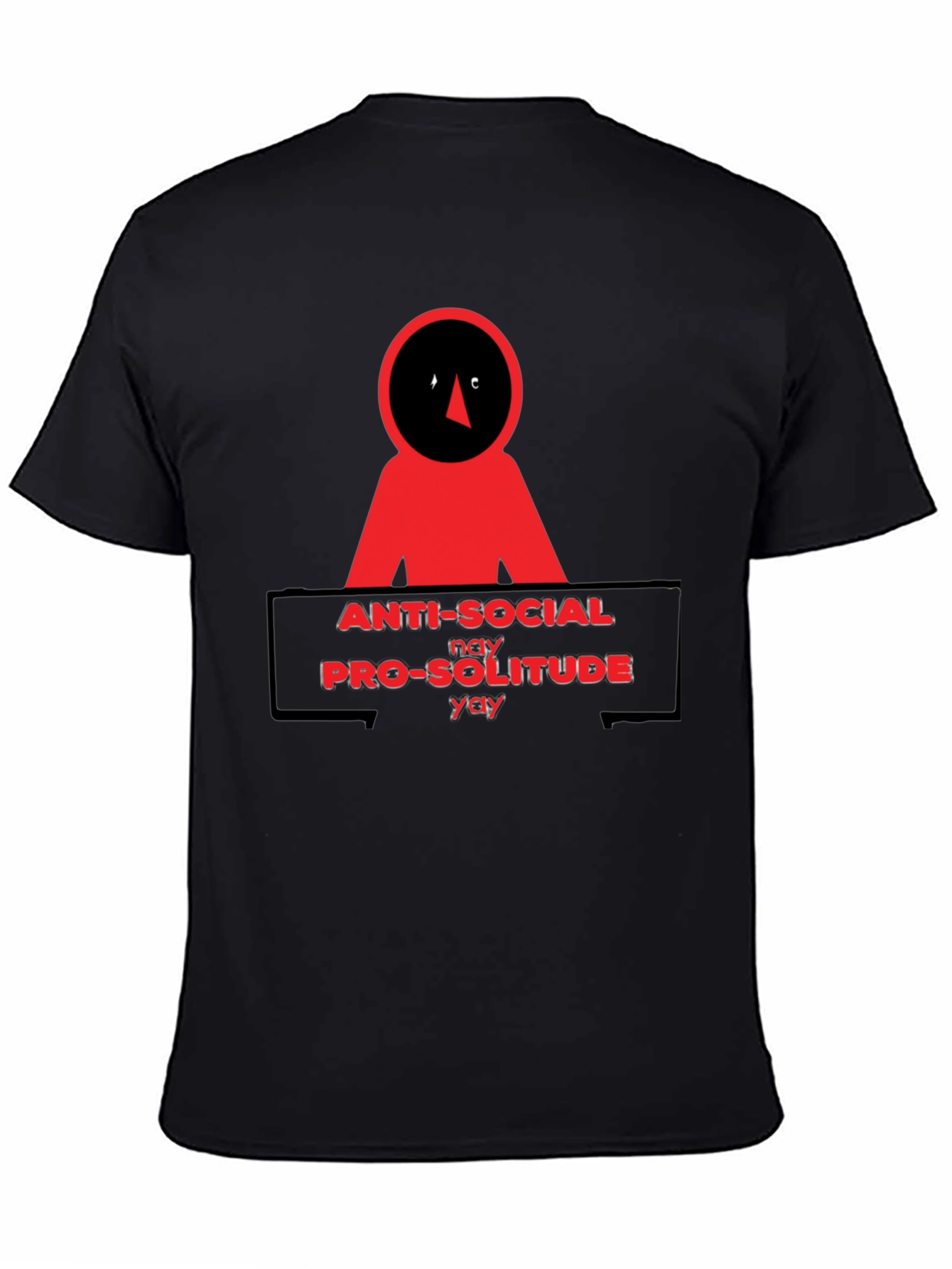 Anti-Social Pro-Solitude Graphic T-Shirt
