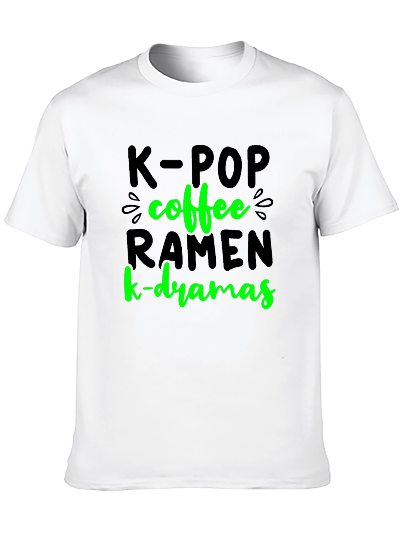 K-POP Coffee Ramen K-Dramas T-Shirt