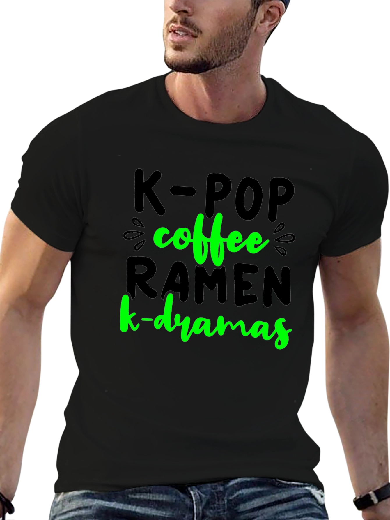 K-POP Coffee Ramen K-Dramas T-Shirt