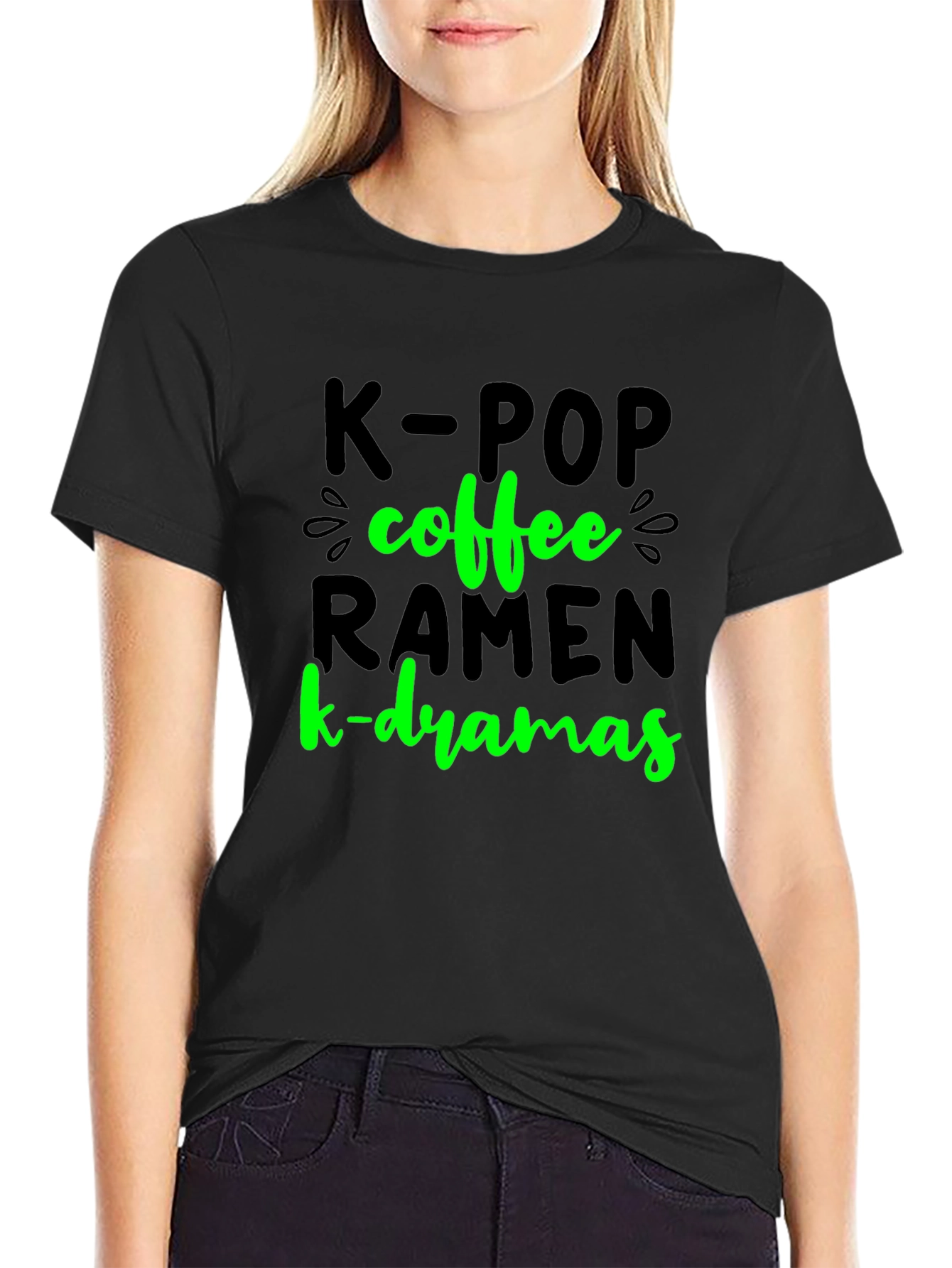 K-POP Coffee Ramen K-Dramas T-Shirt