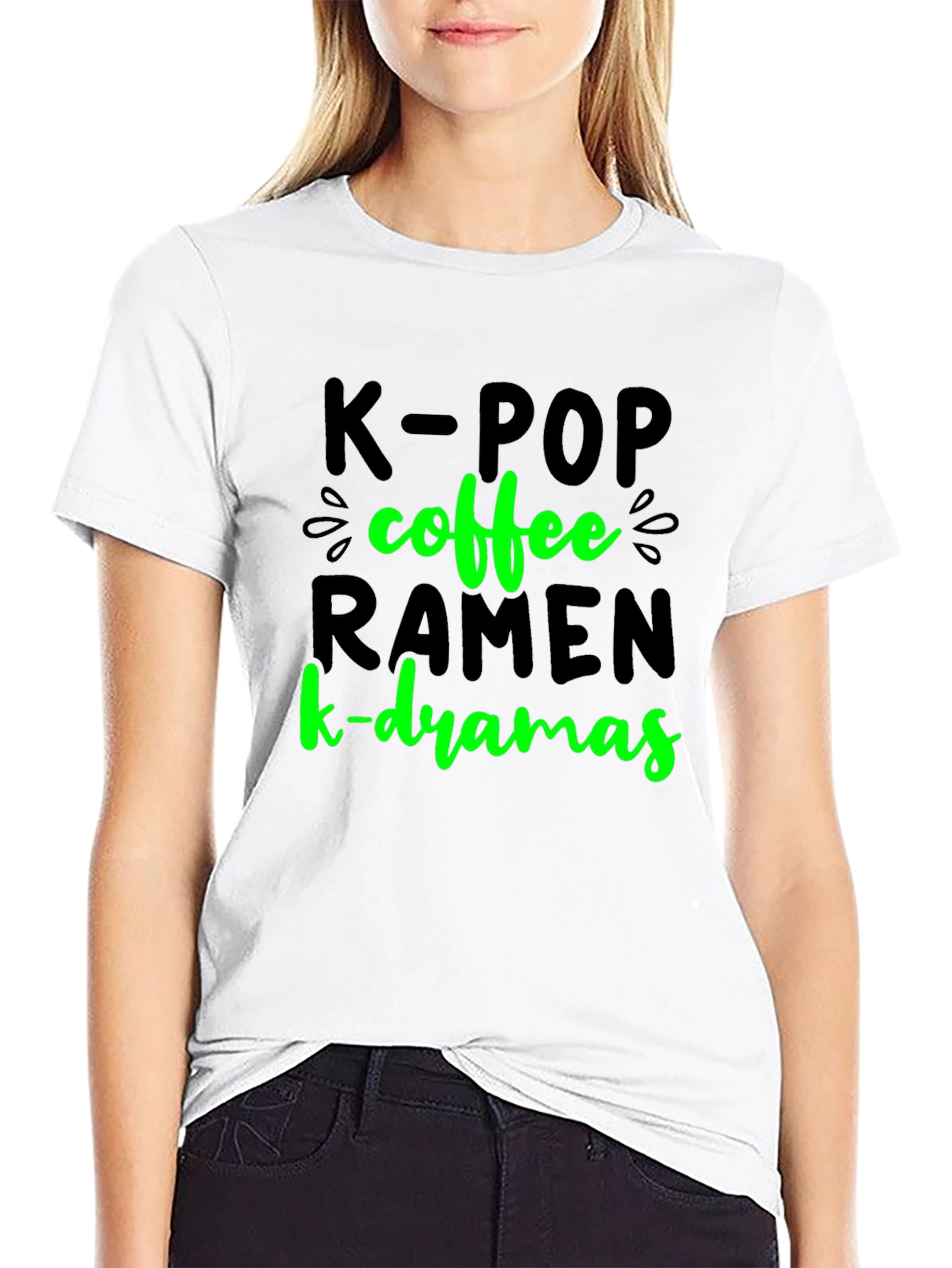 K-POP Coffee Ramen K-Dramas T-Shirt