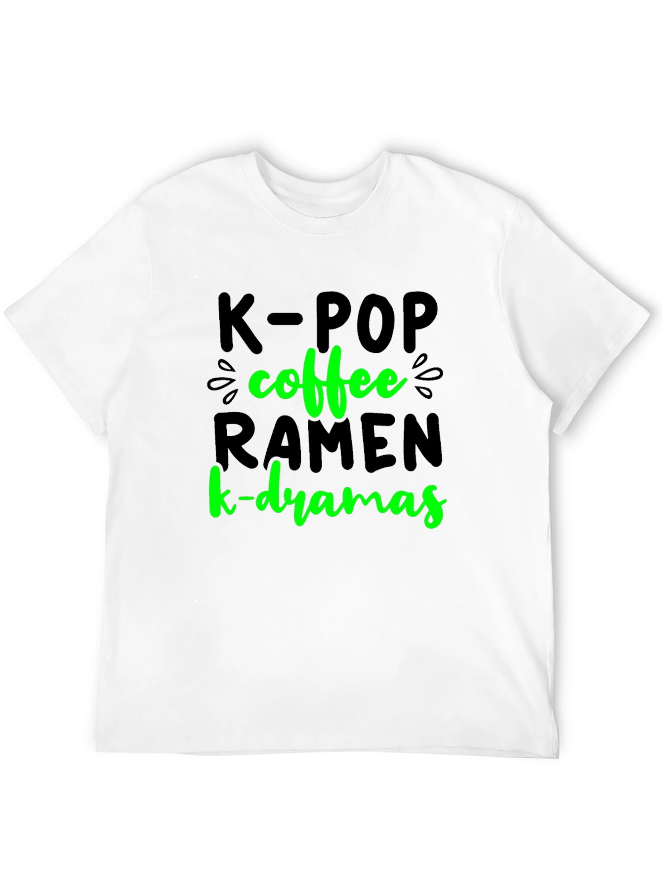 K-POP Coffee Ramen K-Dramas T-Shirt