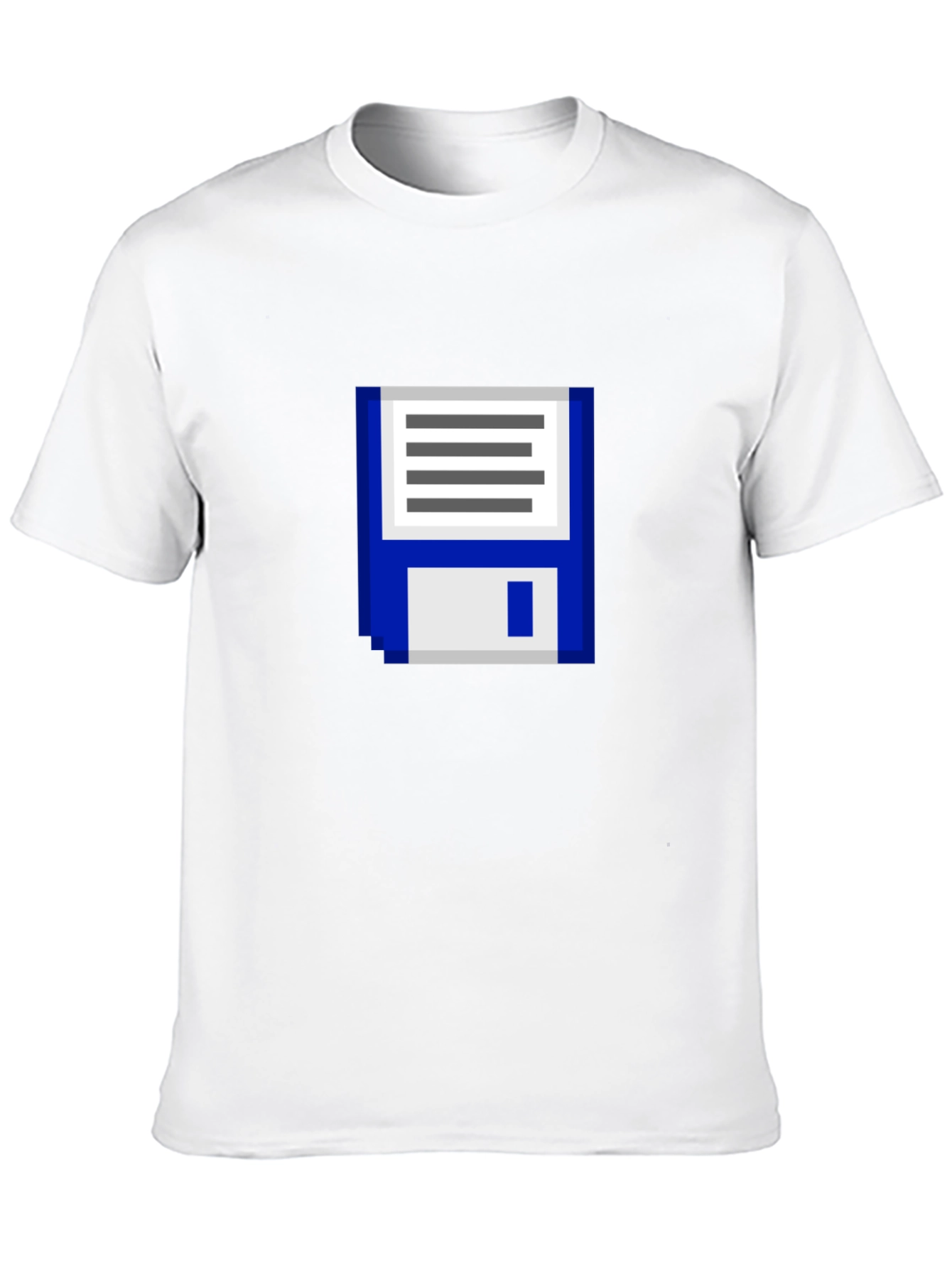 Pixel Floppy Disk T-Shirt - Retro Tech Style