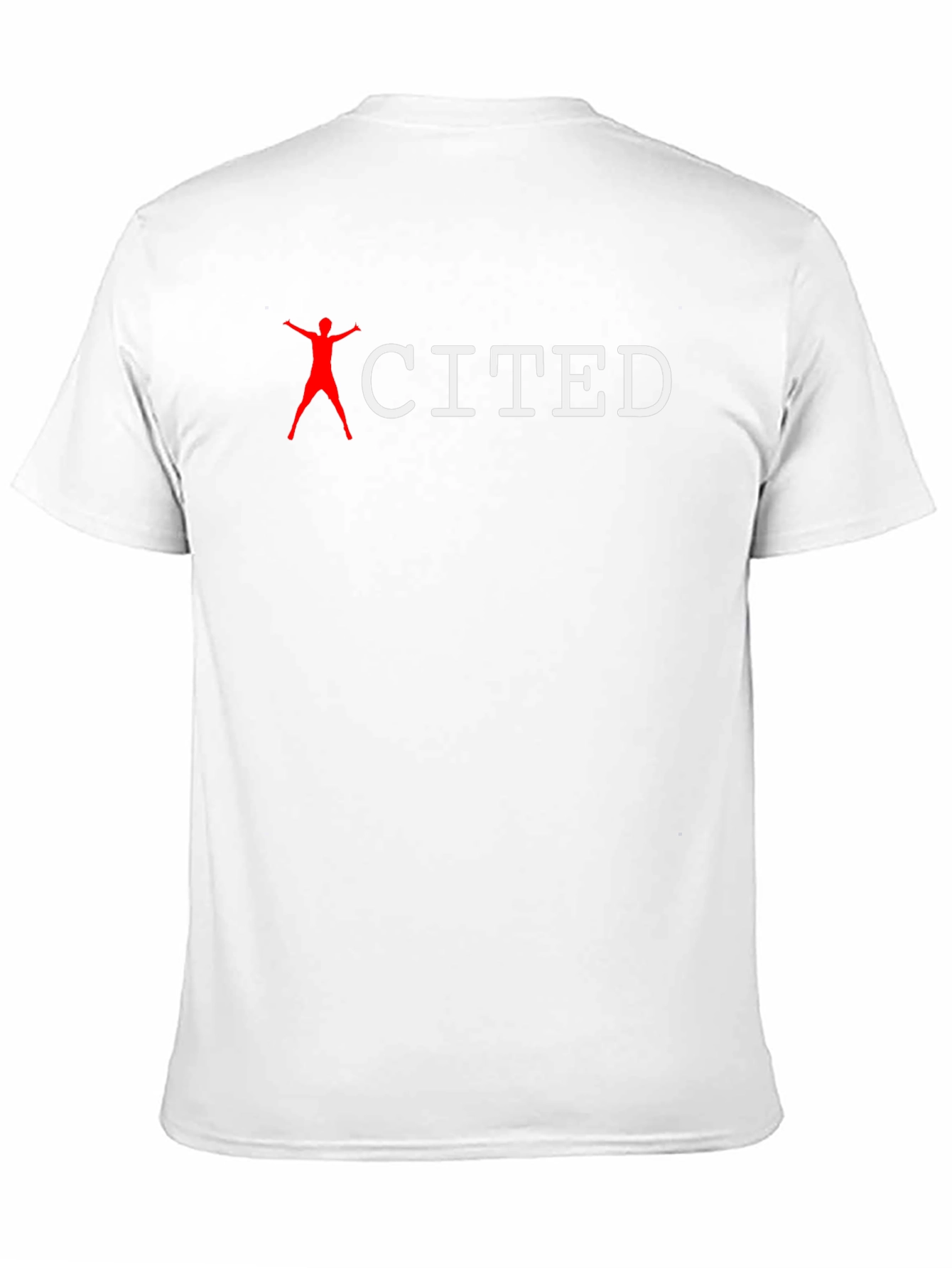 Excited Black Cotton Blend T-Shirt