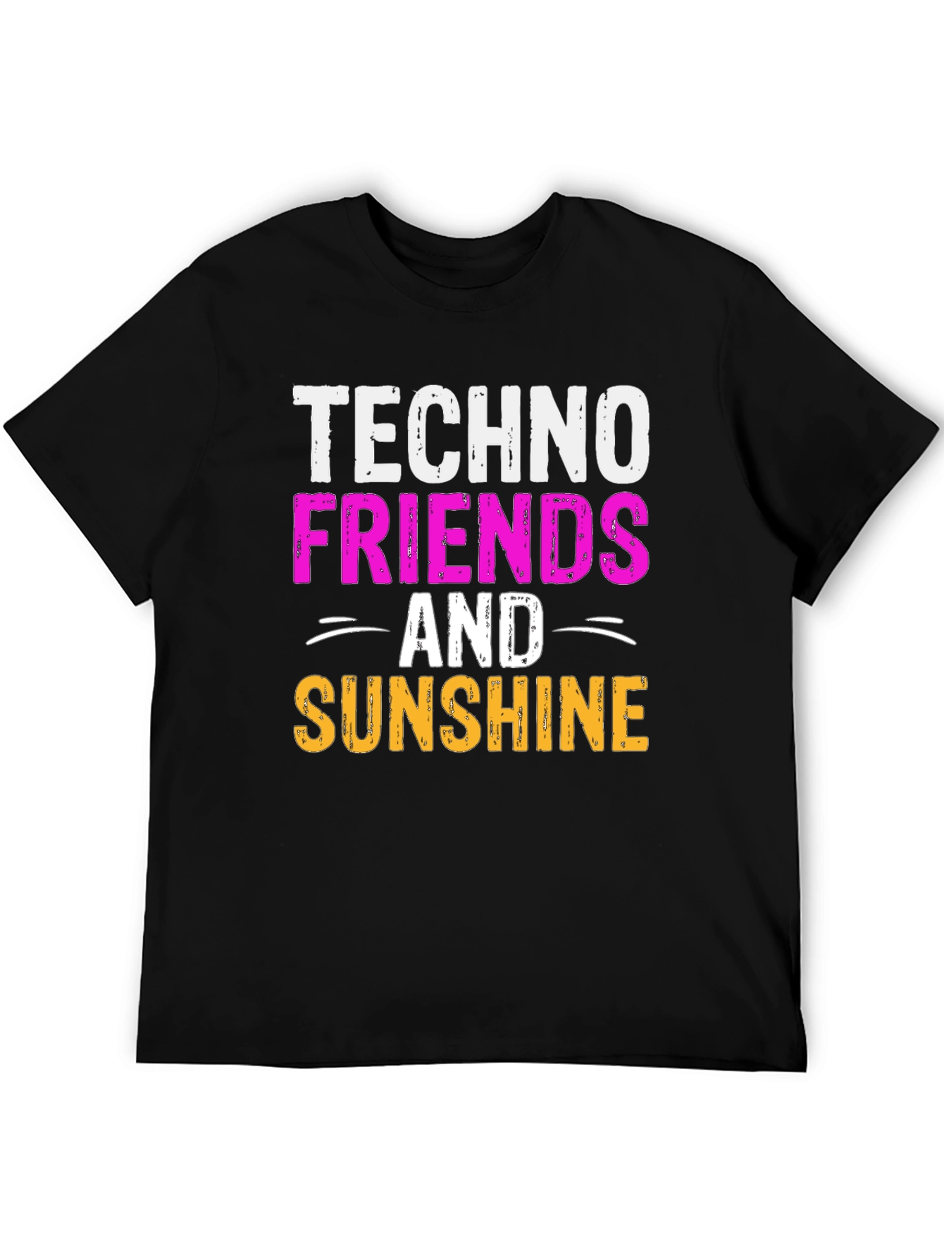 Techno Friends & Sunshine Graphic T-Shirt