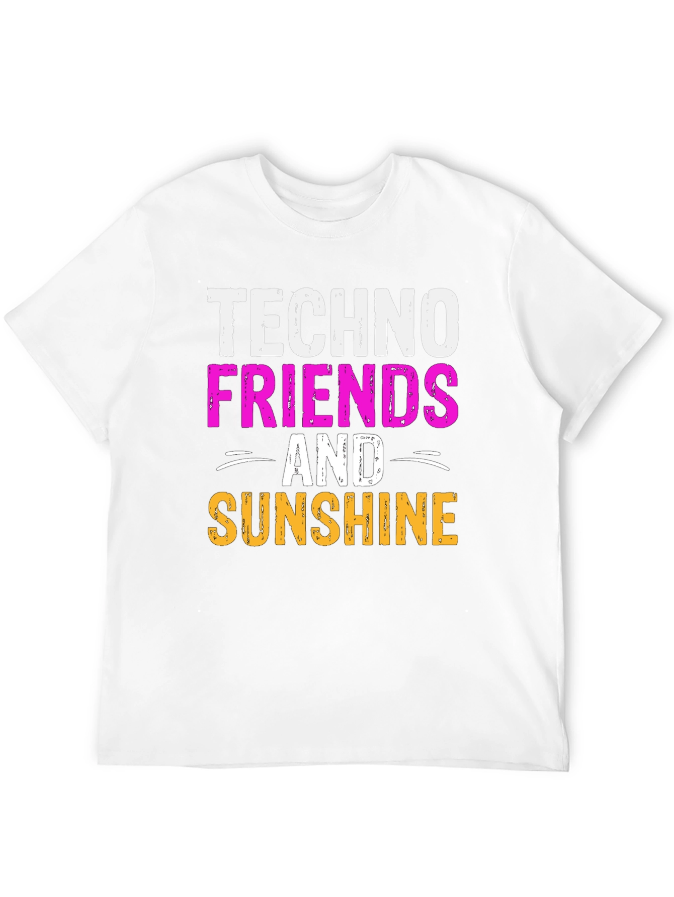 Techno Friends & Sunshine Graphic T-Shirt