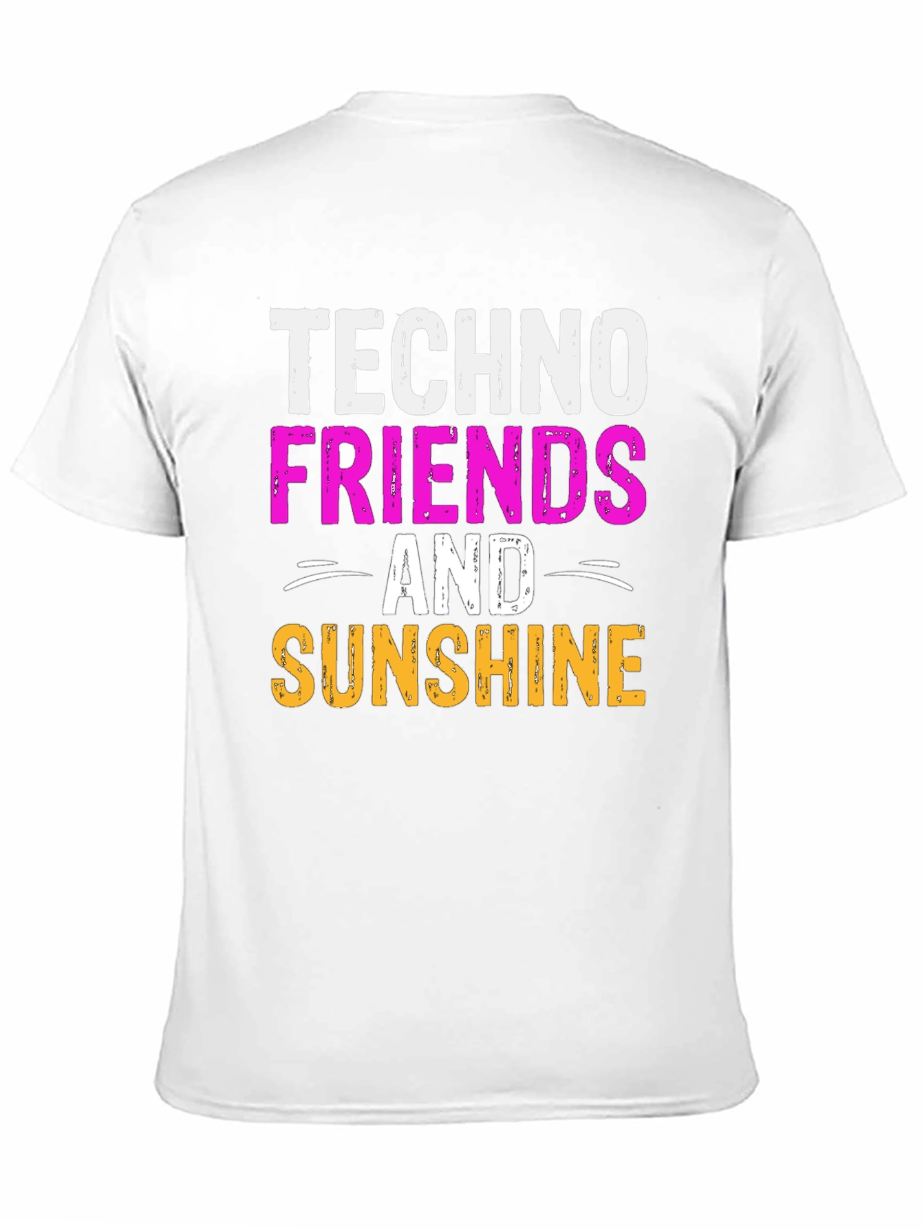 Techno Friends & Sunshine Graphic T-Shirt