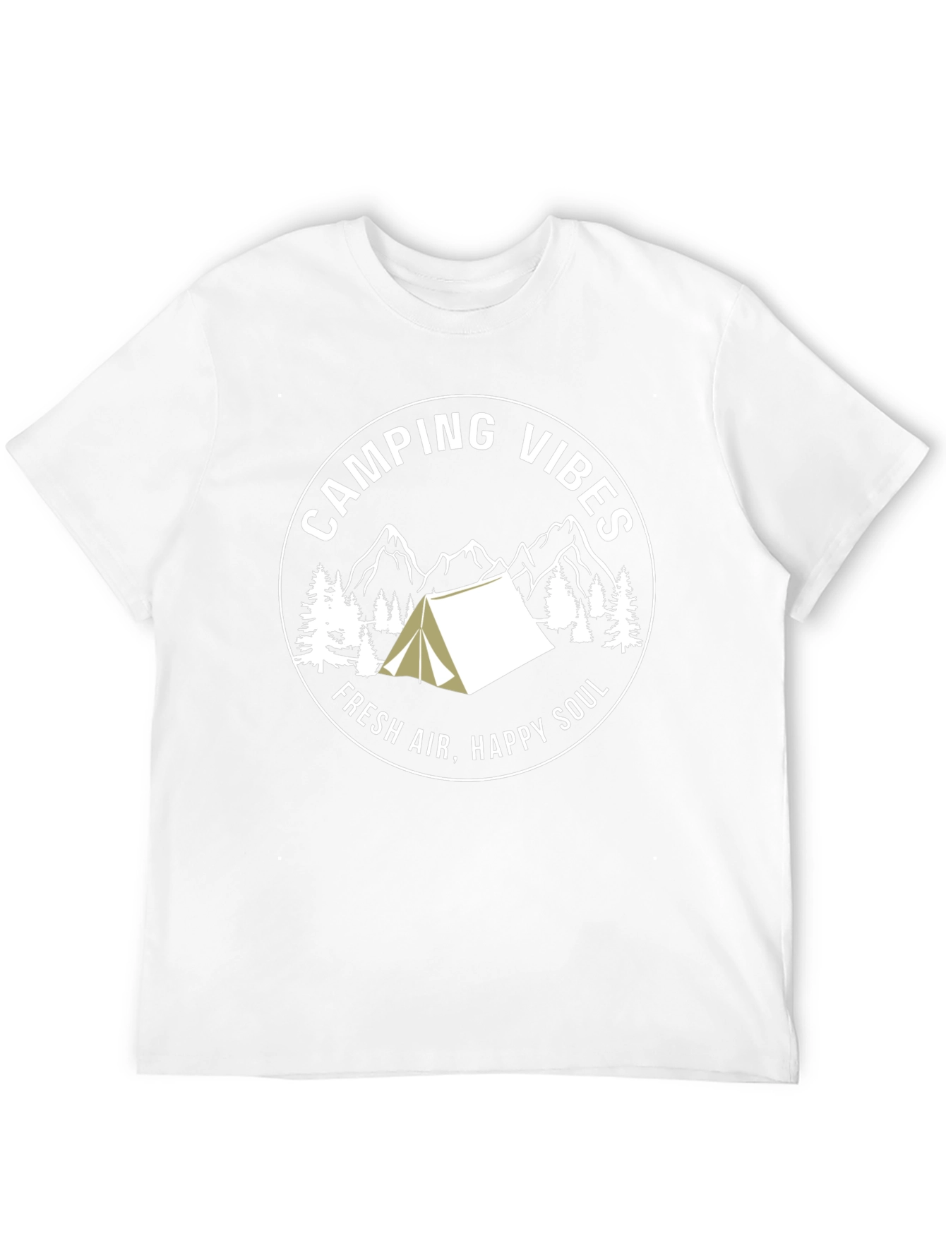 Camping Vibes Graphic Tee - Fresh Air Happy Soul