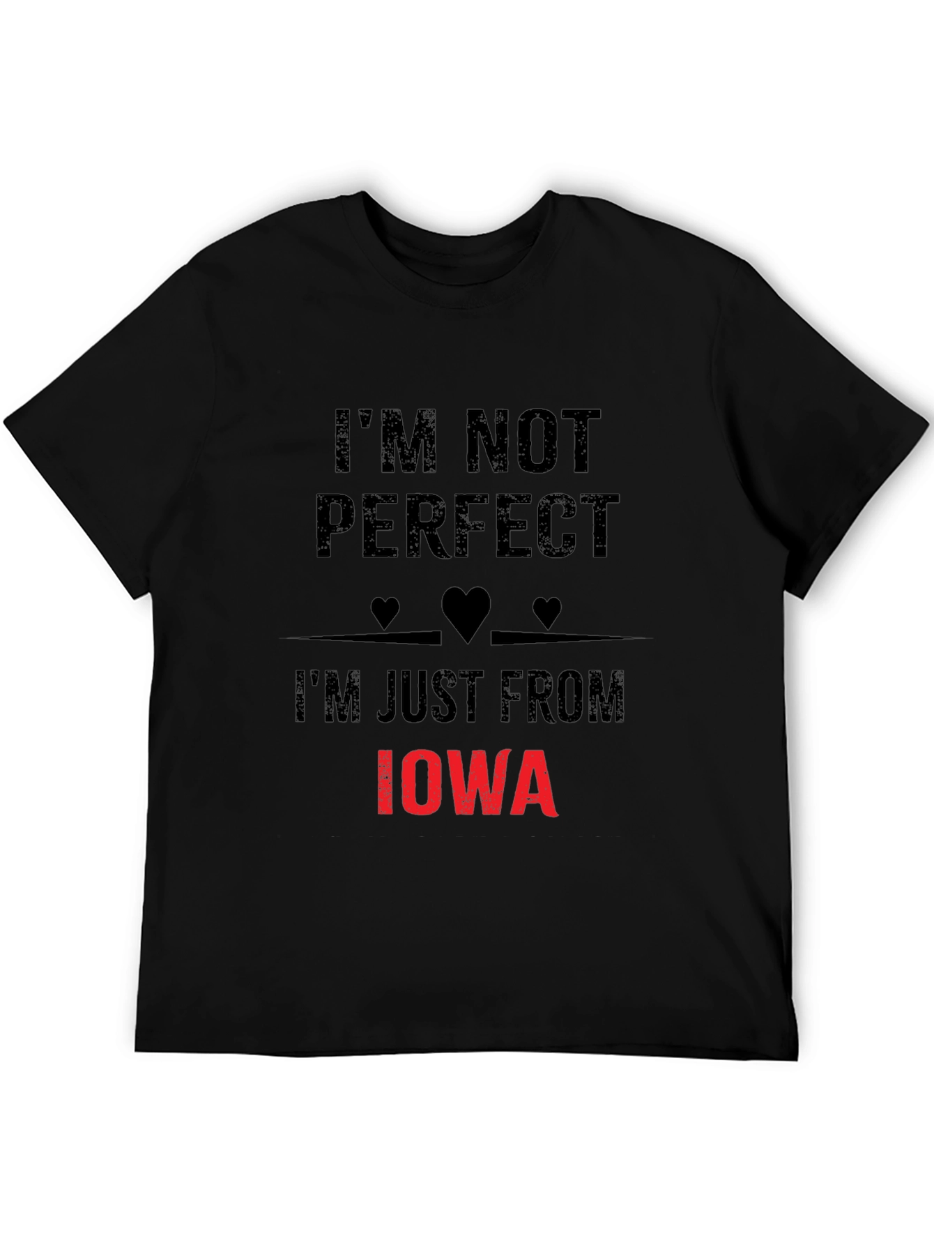 Im Not Perfect Im Just From Iowa Novelty T-Shirt
