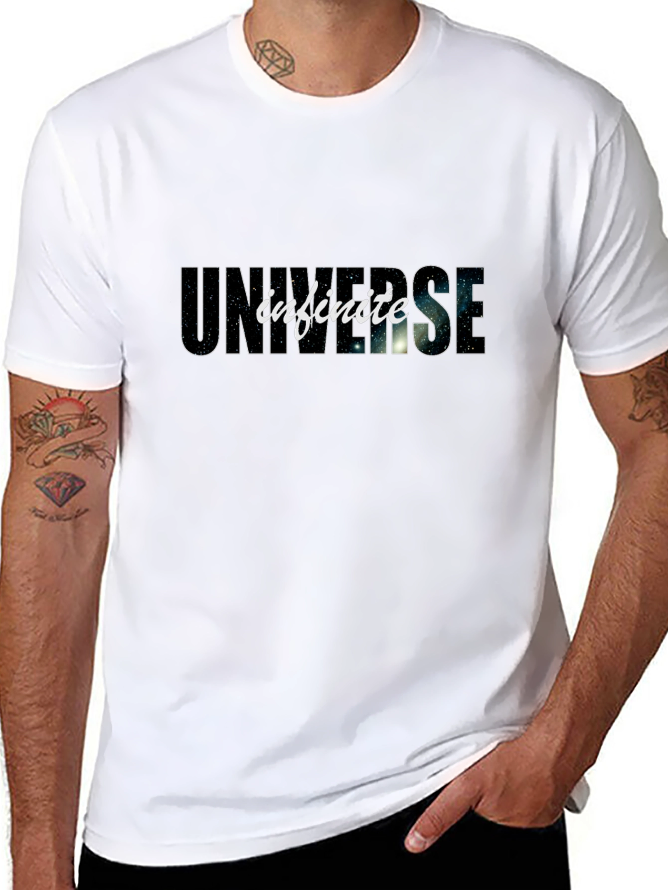 Infinite Universe Black Graphic Tee