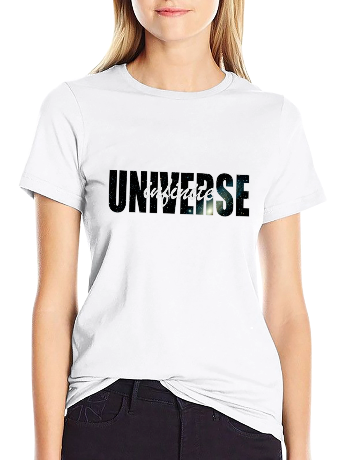 Infinite Universe Black Graphic Tee
