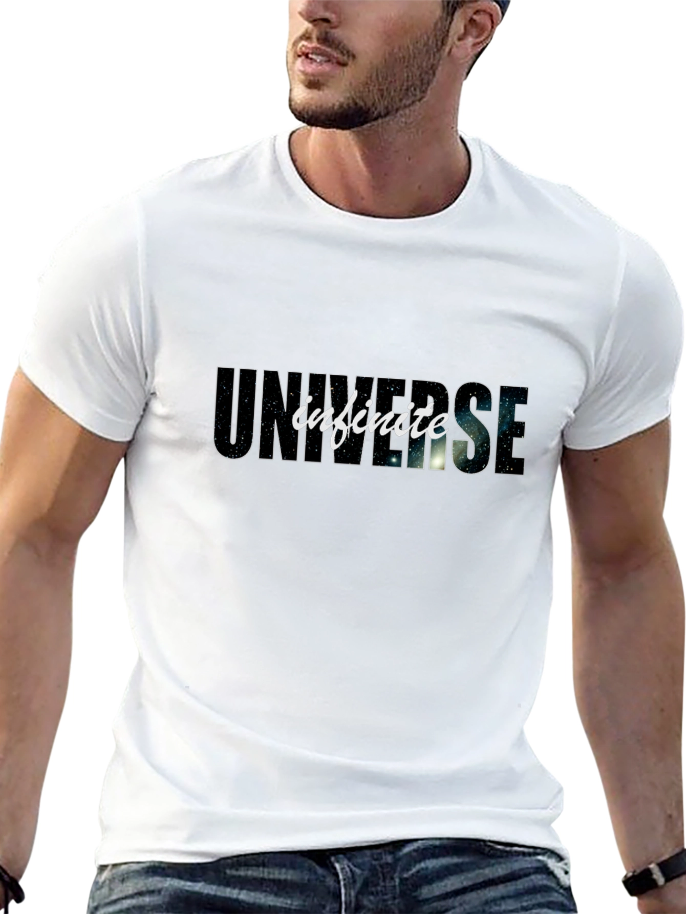 Infinite Universe Black Graphic Tee