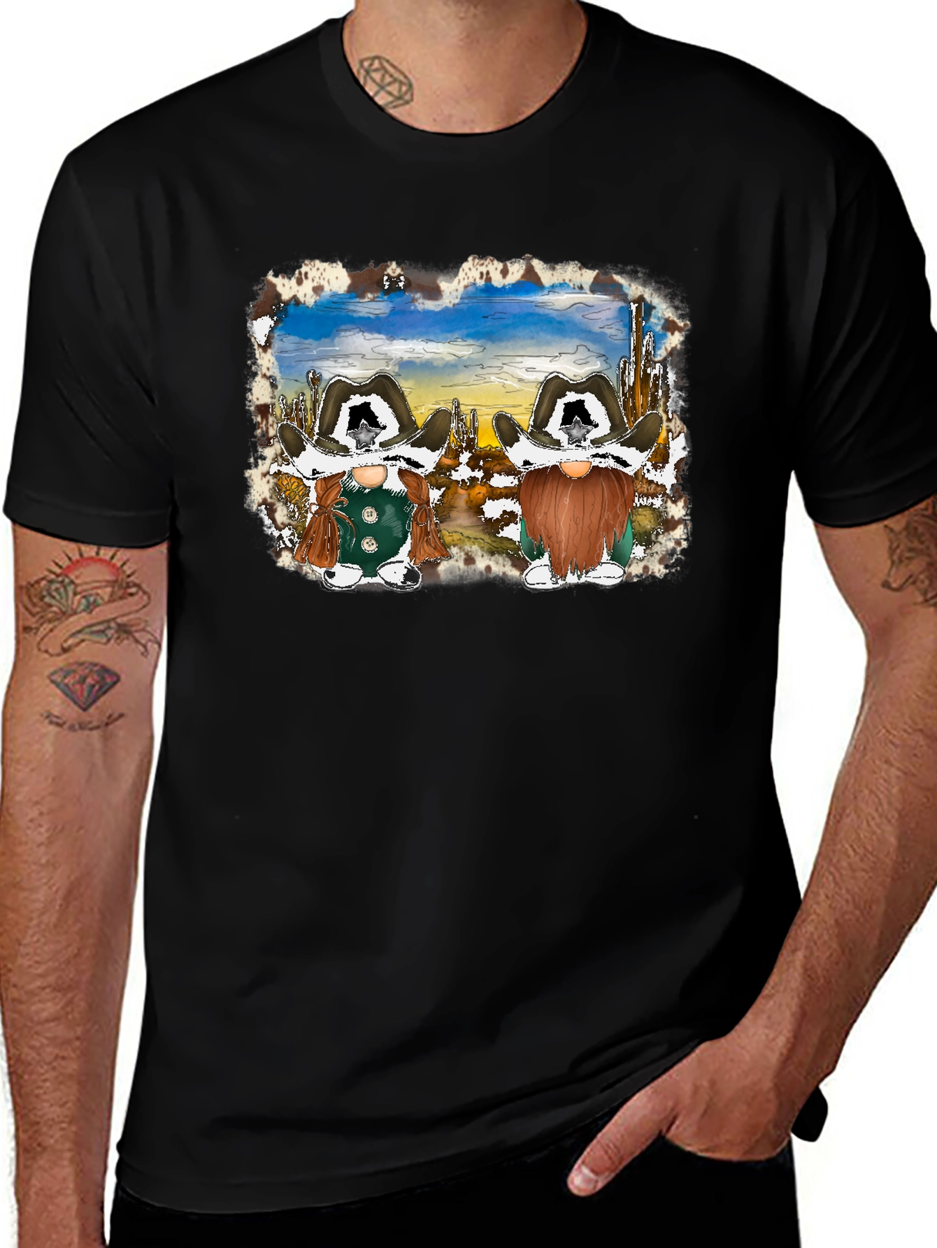 Cowboy Gnome Graphic T-Shirt
