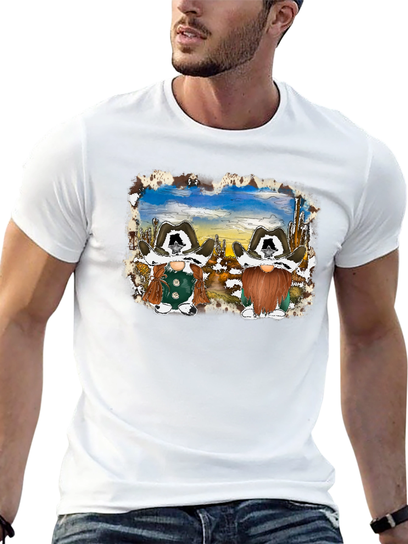 Cowboy Gnome Graphic T-Shirt
