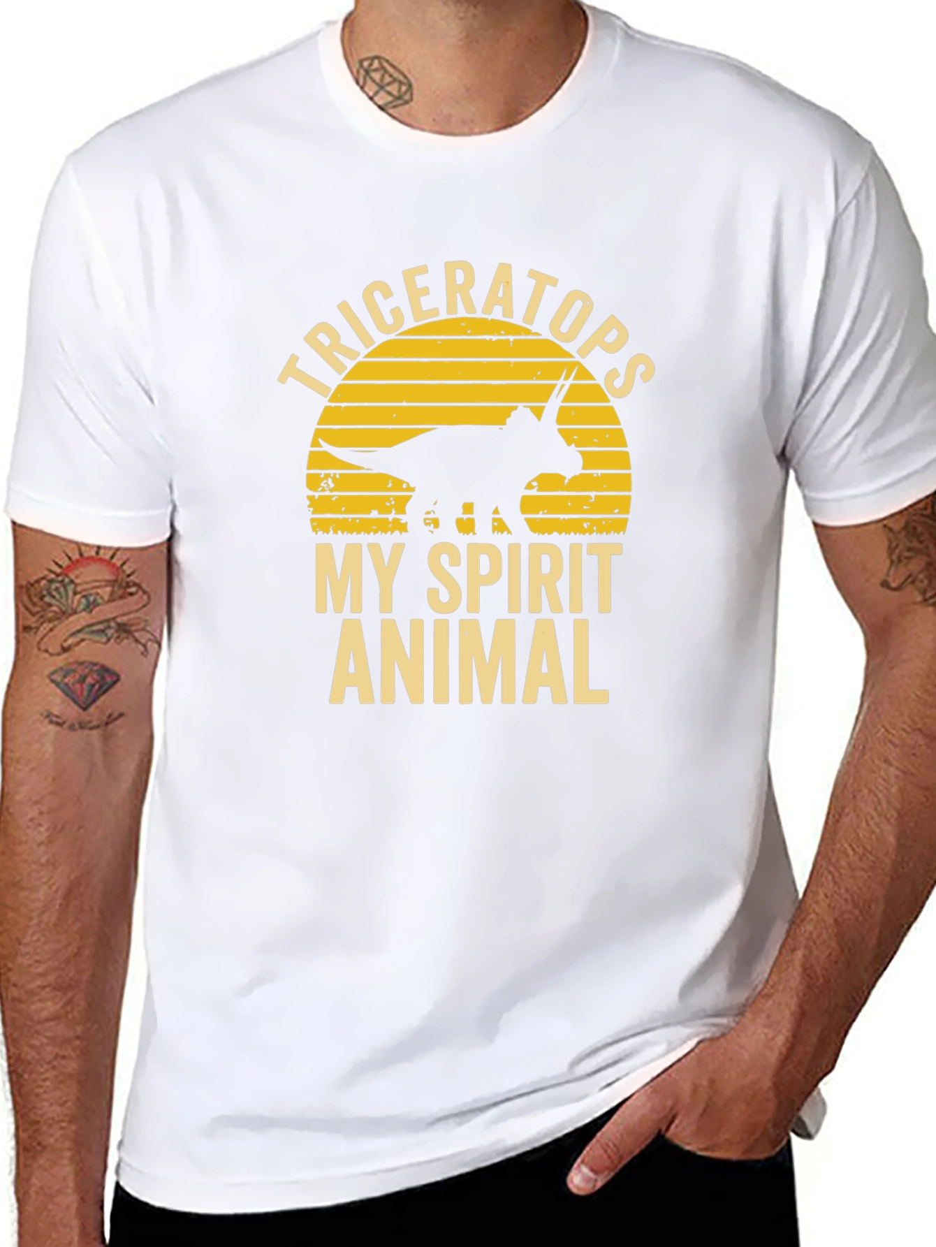Triceratops Spirit Animal Graphic Tee