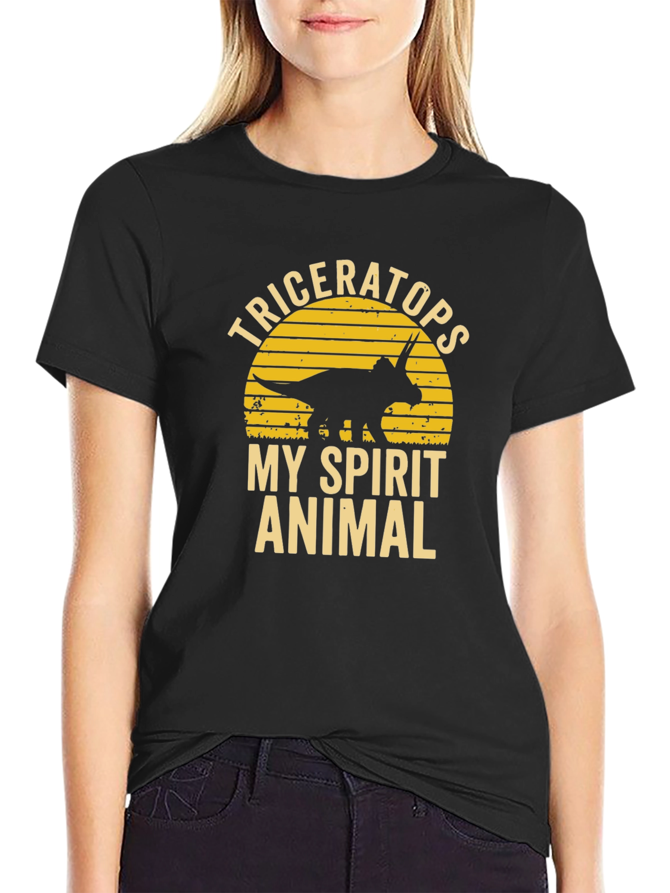 Triceratops Spirit Animal Graphic Tee