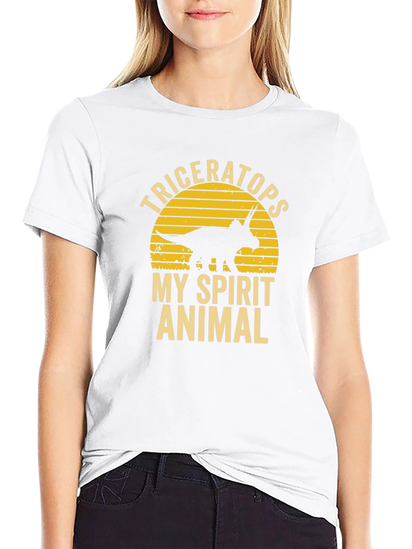 Triceratops Spirit Animal Graphic Tee