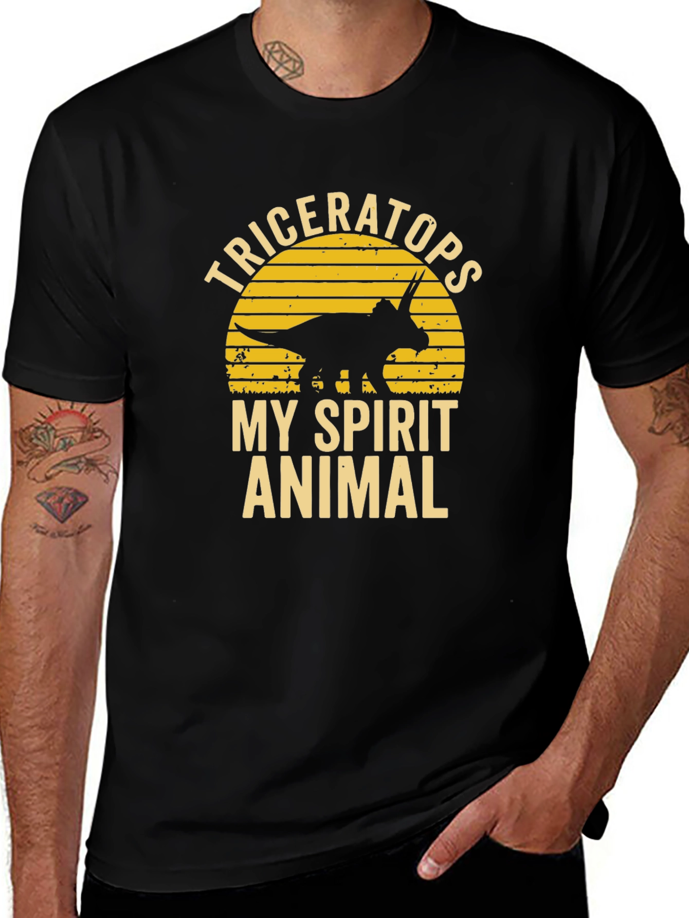Triceratops Spirit Animal Graphic Tee