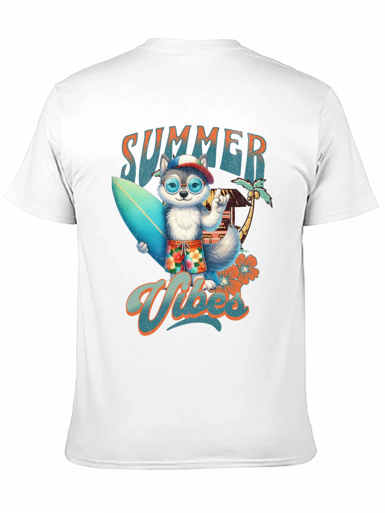 Summer Vibes Dog Surf T-Shirt