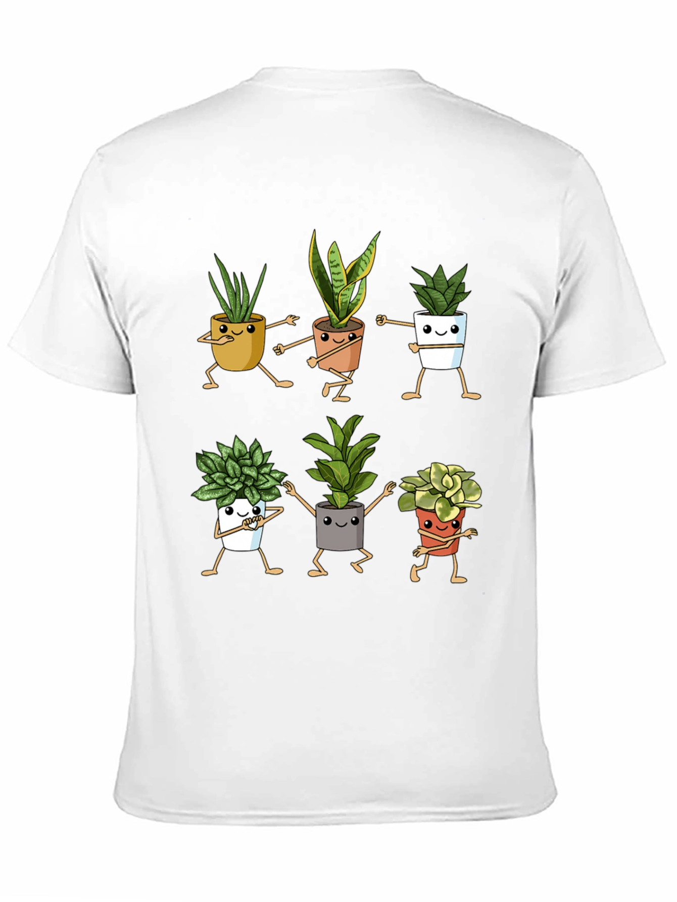 Dancing Plant Pots Black Graphic Tee