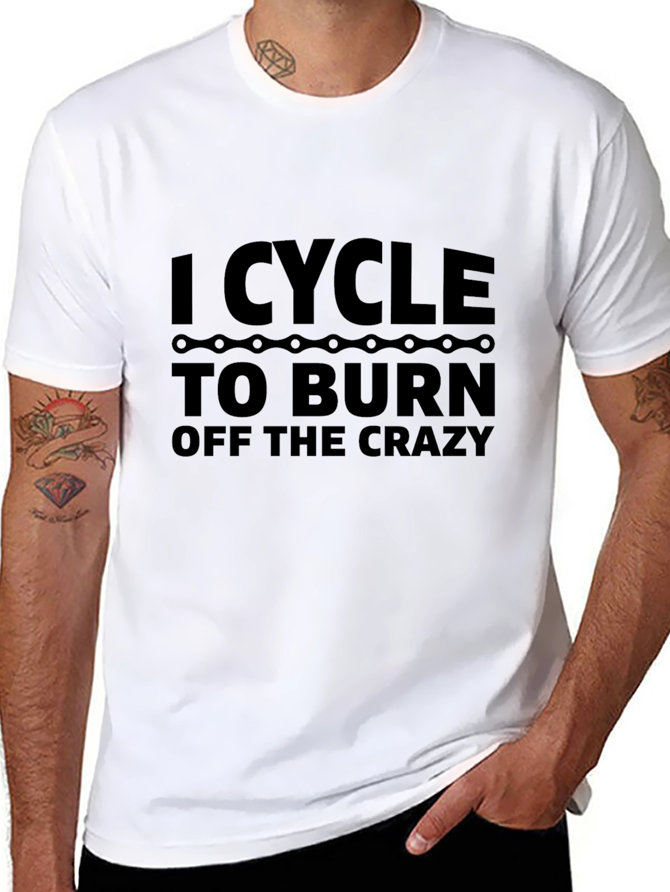 I Cycle To Burn Off The Crazy Graphic Tee