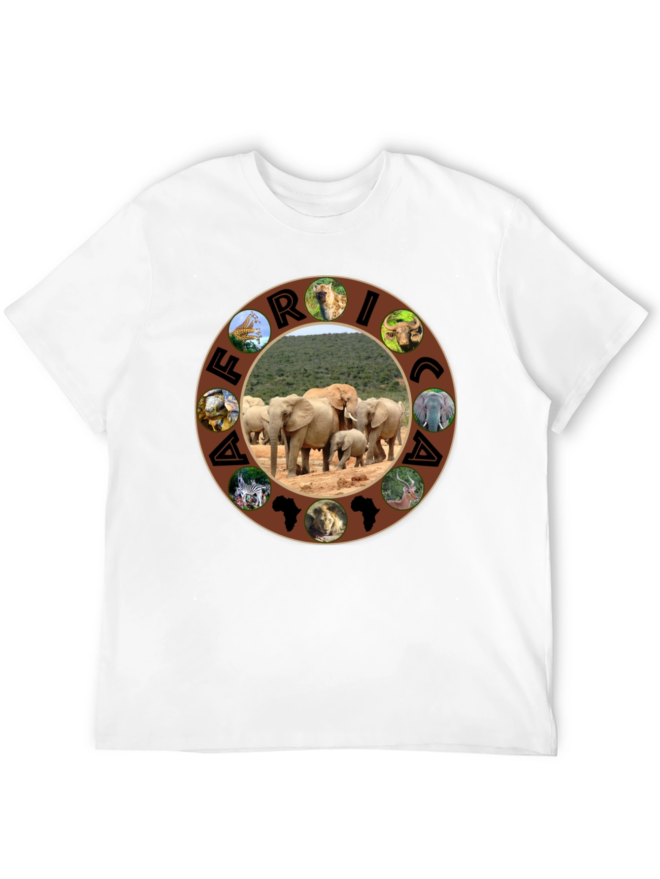 African Safari T-Shirt - Wildlife Design