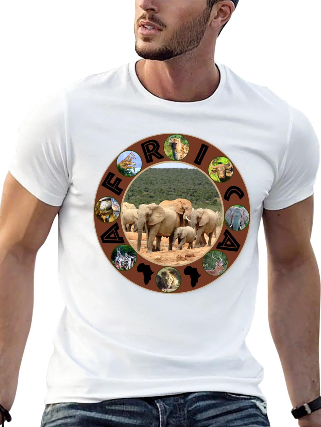 African Safari T-Shirt - Wildlife Design