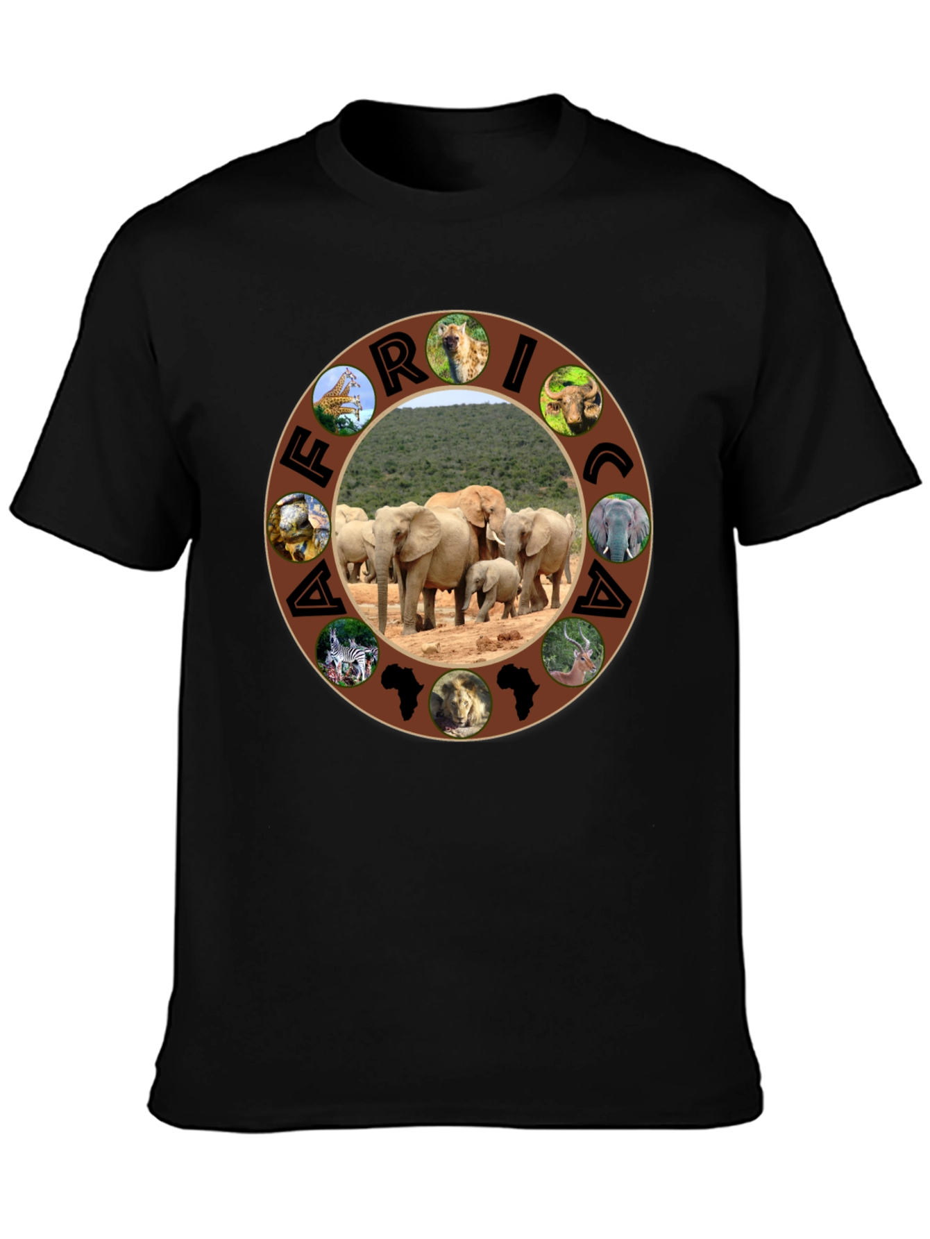 African Safari T-Shirt - Wildlife Design