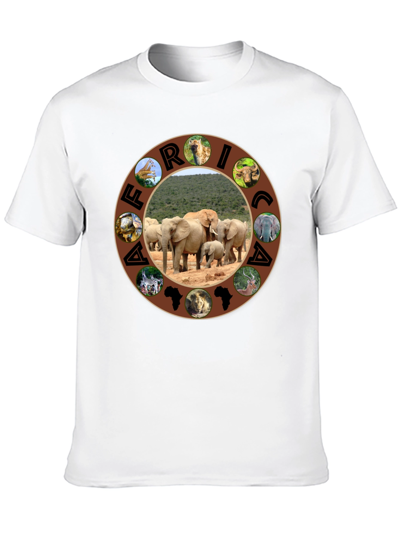 African Safari T-Shirt - Wildlife Design