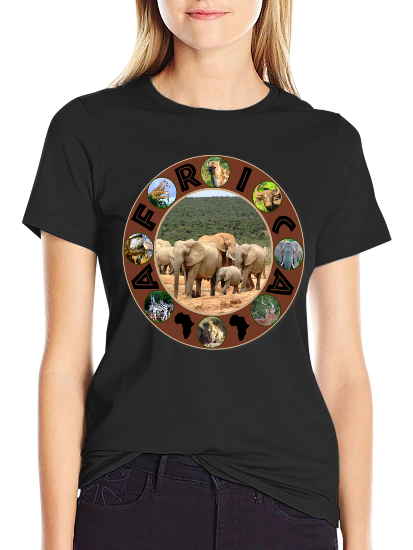 African Safari T-Shirt - Wildlife Design