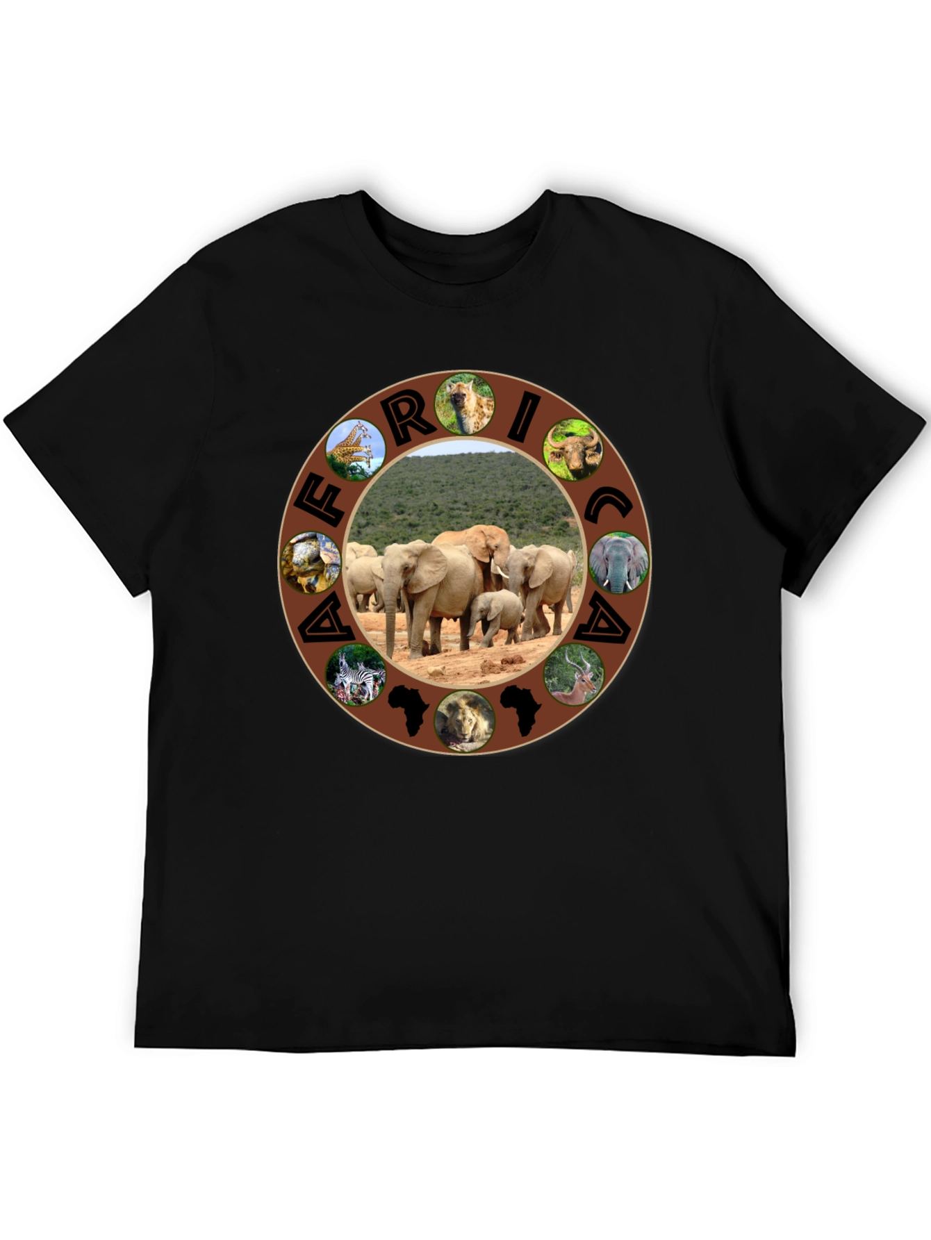 African Safari T-Shirt - Wildlife Design
