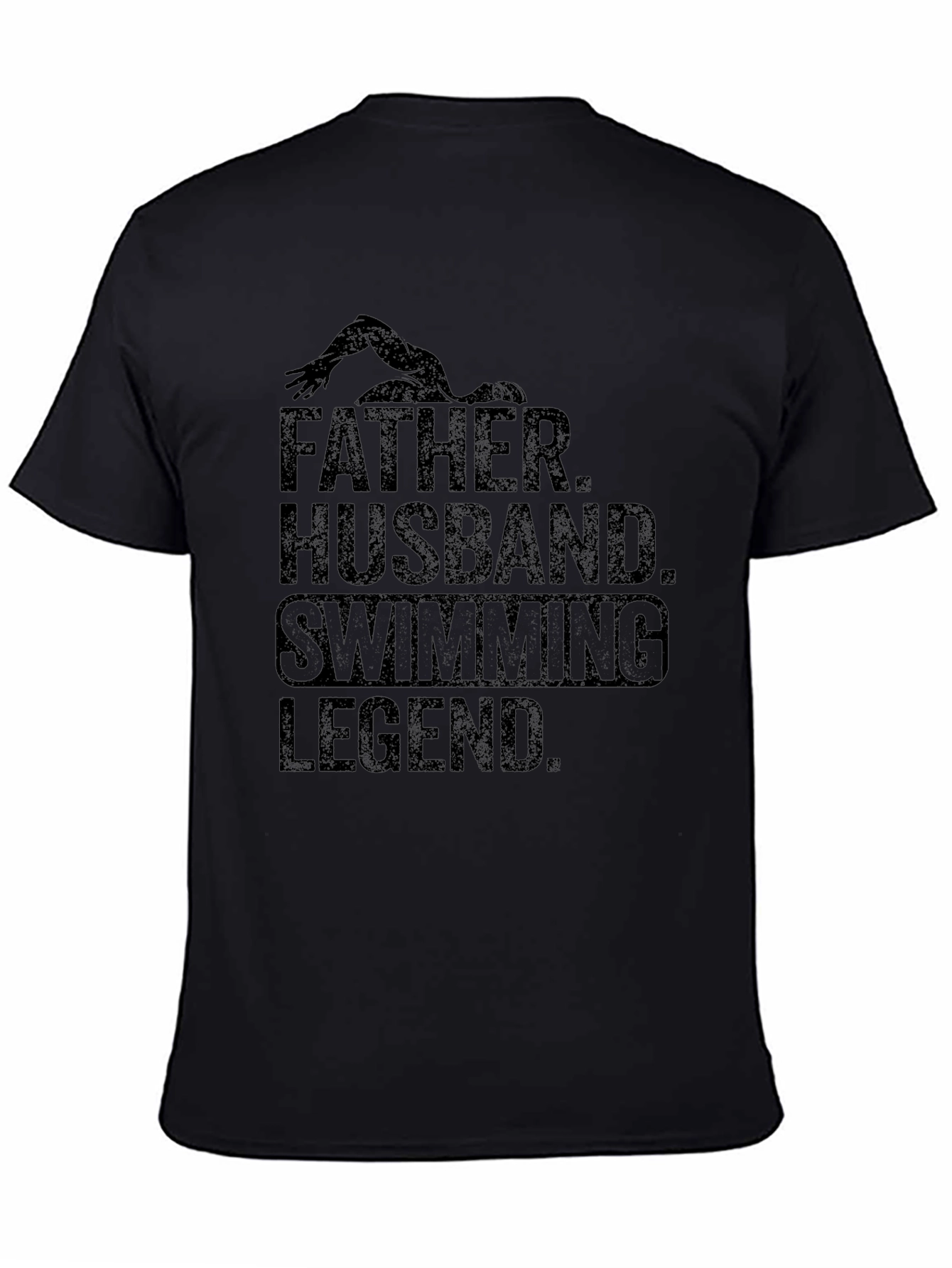 Father Husband Swimming Legend Graphic Tee