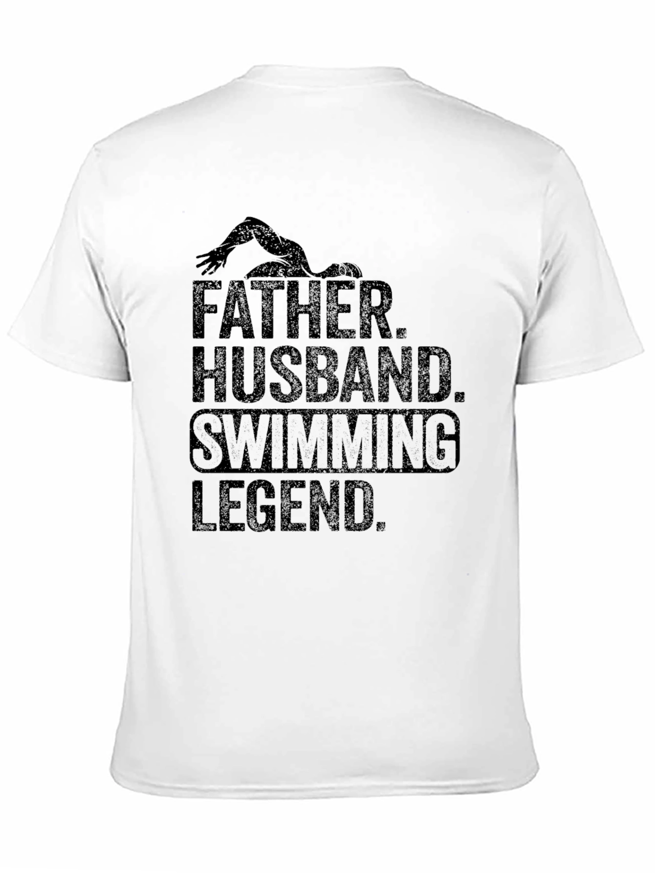 Father Husband Swimming Legend Graphic Tee