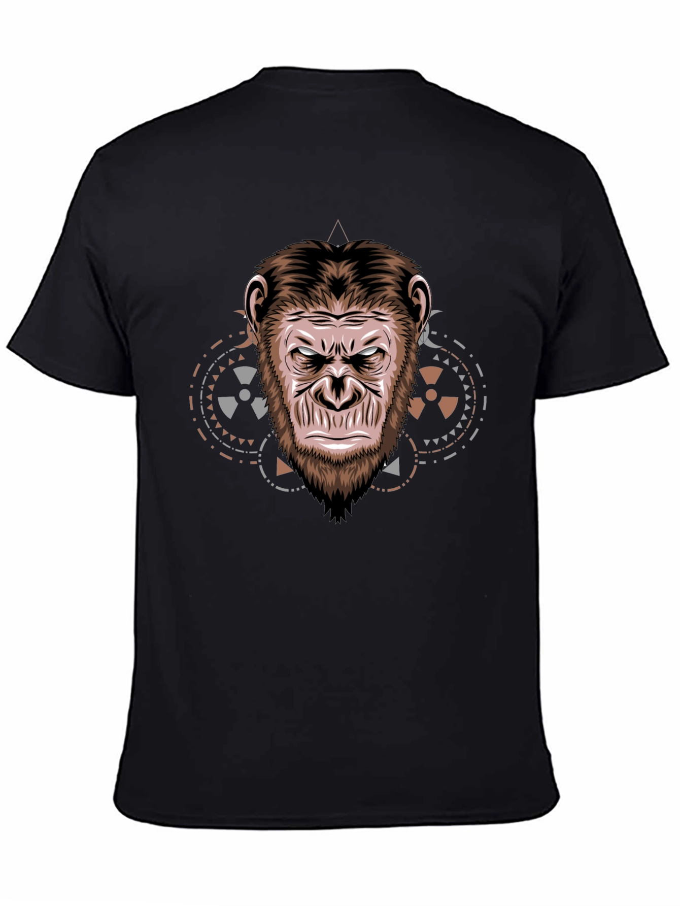 Ape Face Graphic T-Shirt - Cool Animal Design