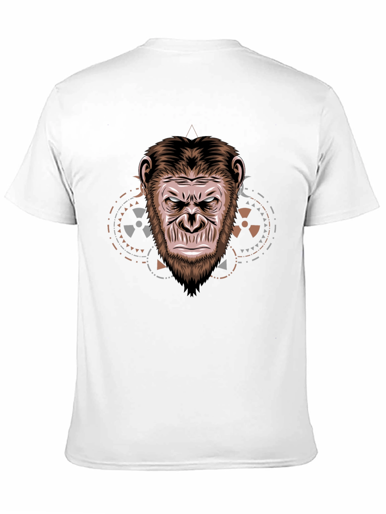Ape Face Graphic T-Shirt - Cool Animal Design