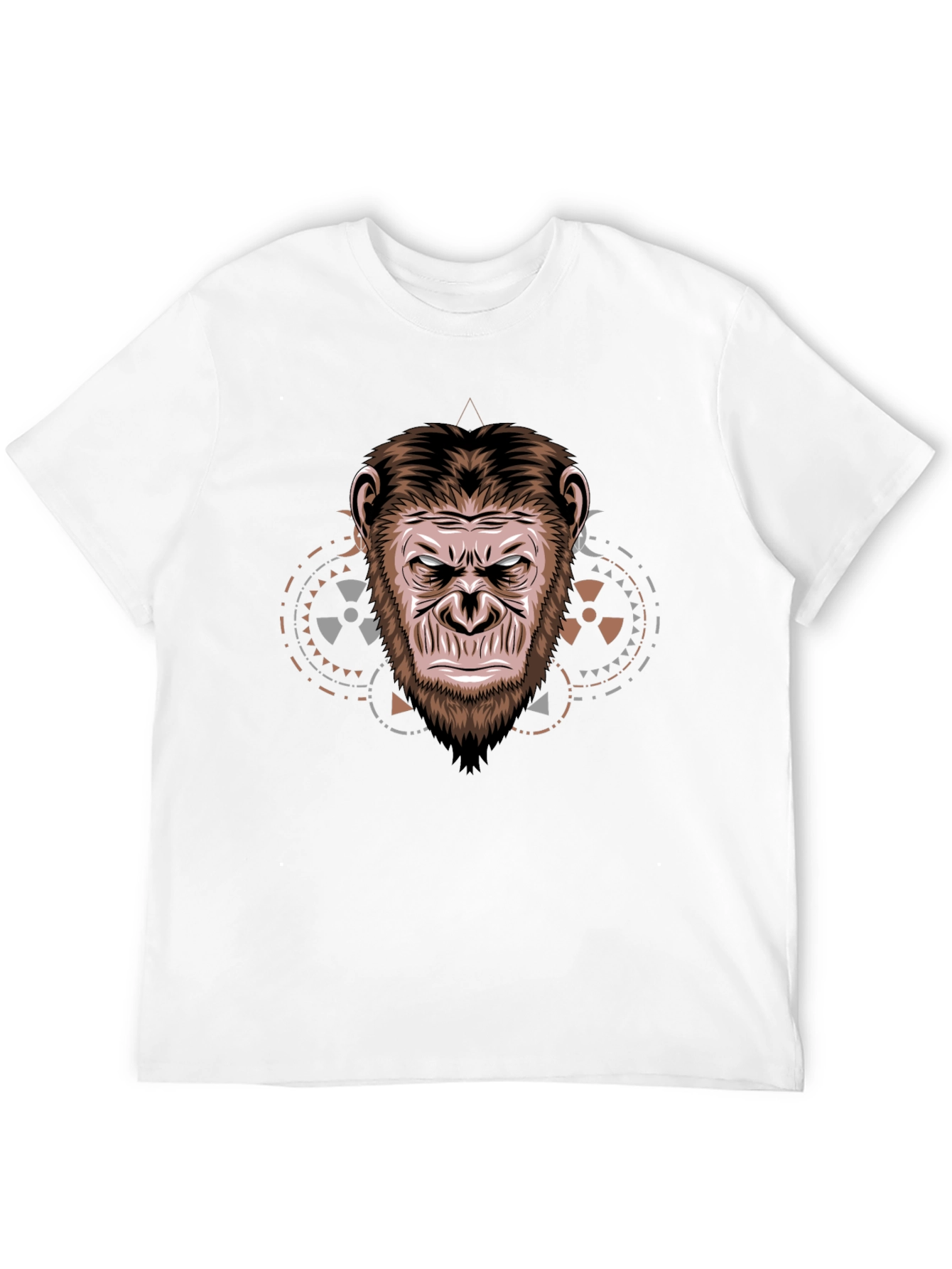 Ape Face Graphic T-Shirt - Cool Animal Design