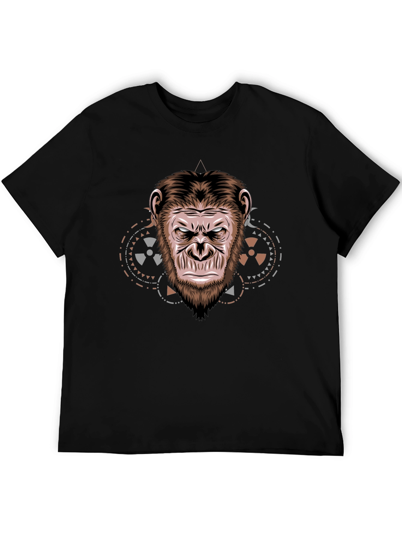 Ape Face Graphic T-Shirt - Cool Animal Design