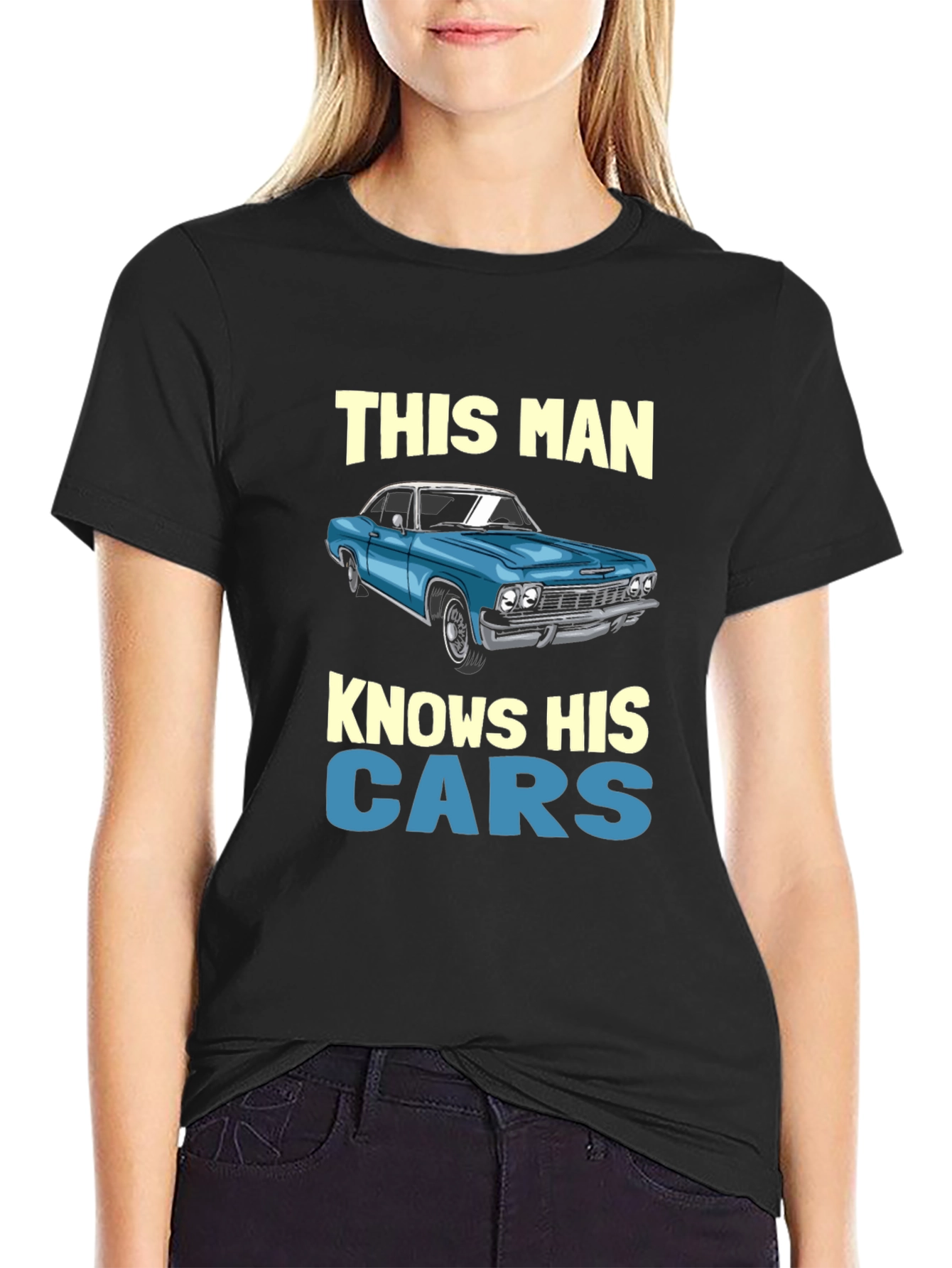 Knows His Cars Graphic T-Shirt