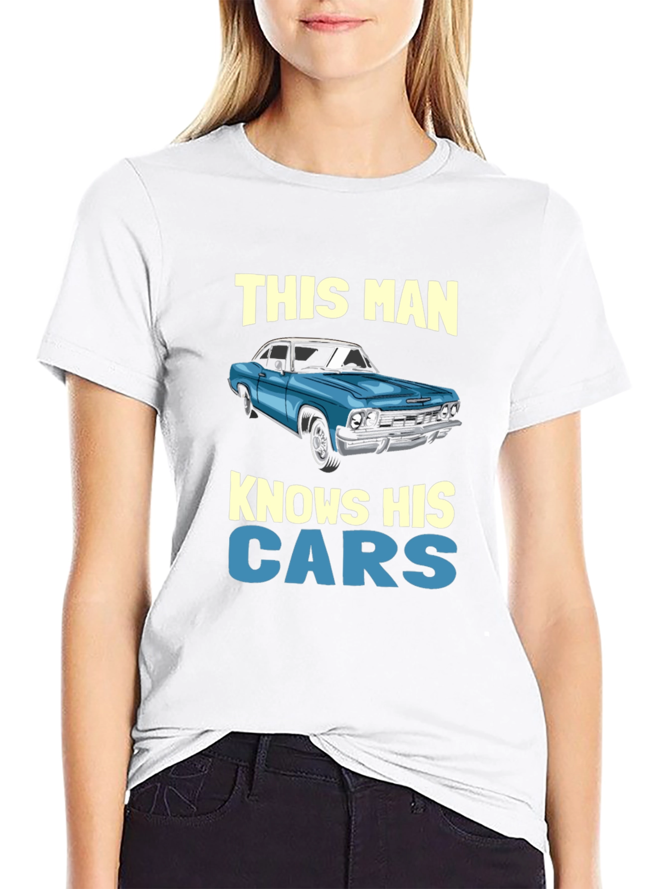 Knows His Cars Graphic T-Shirt