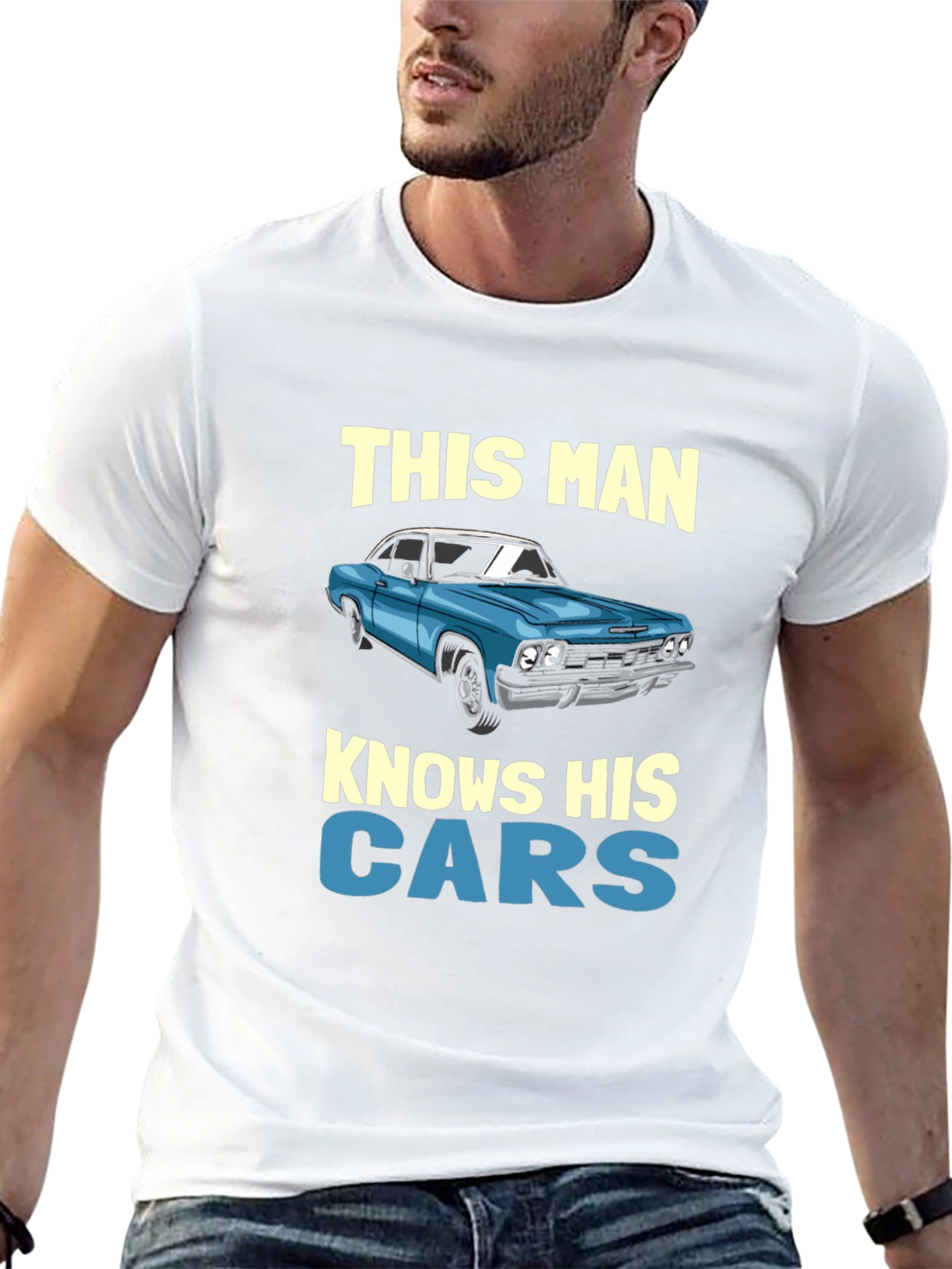 Knows His Cars Graphic T-Shirt