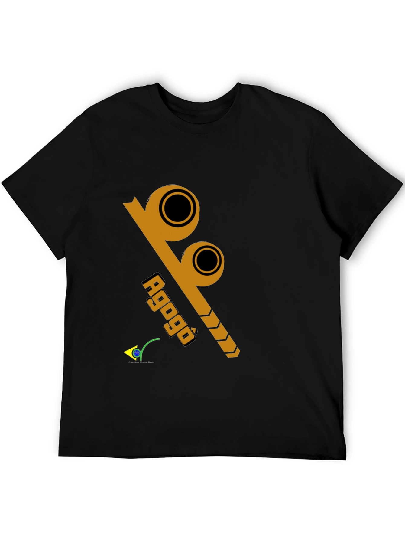 Agogô Percussion Instrument Black T-Shirt