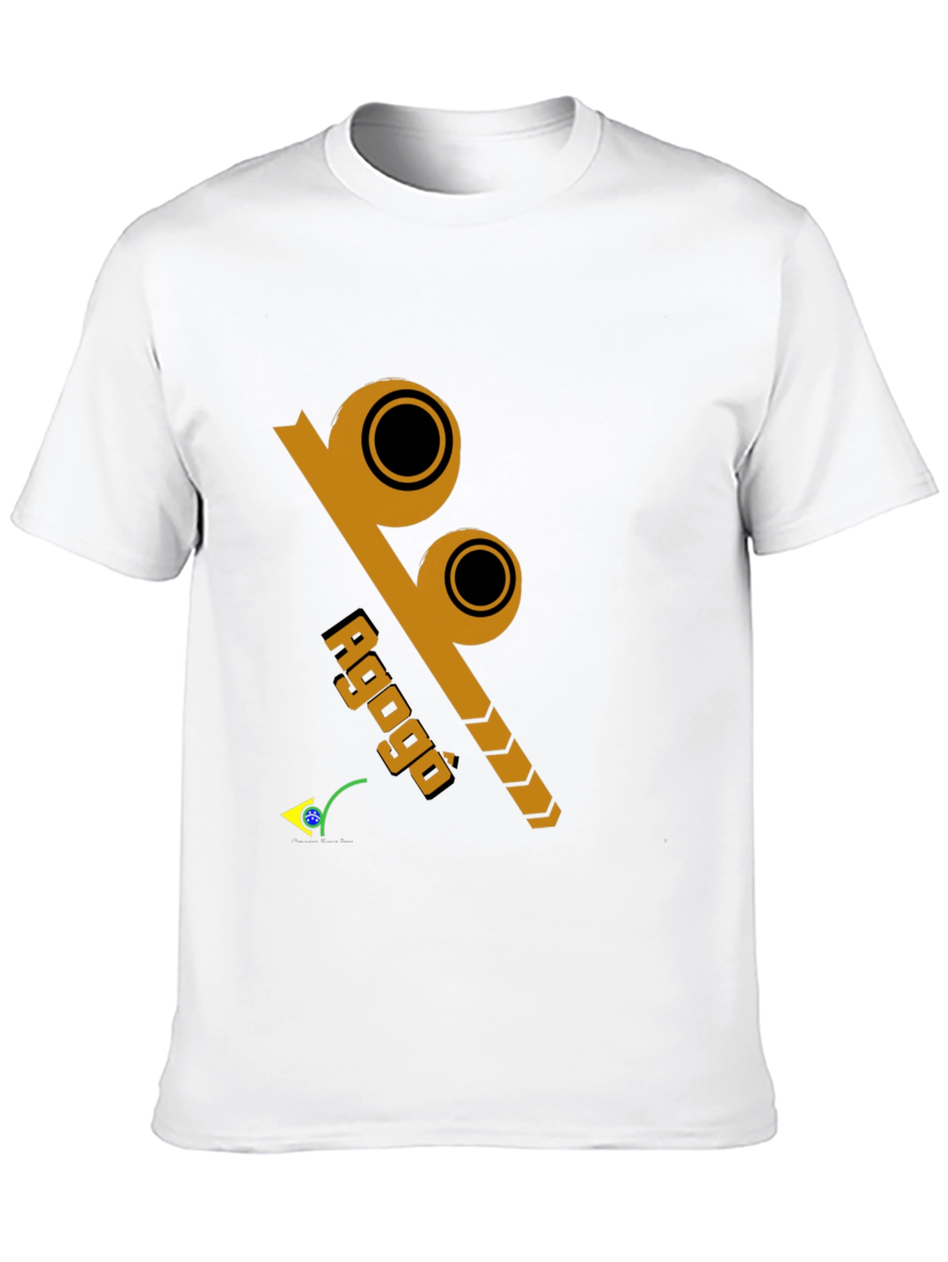 Agogô Percussion Instrument Black T-Shirt