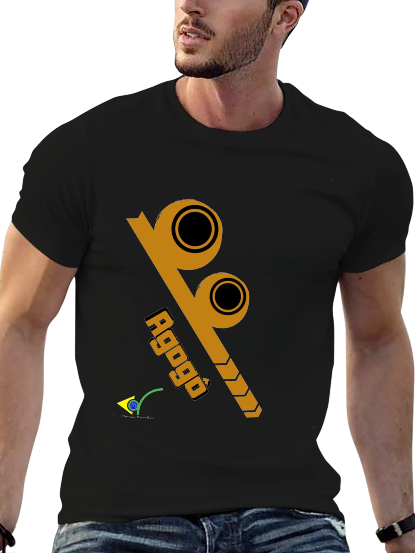 Agogô Percussion Instrument Black T-Shirt