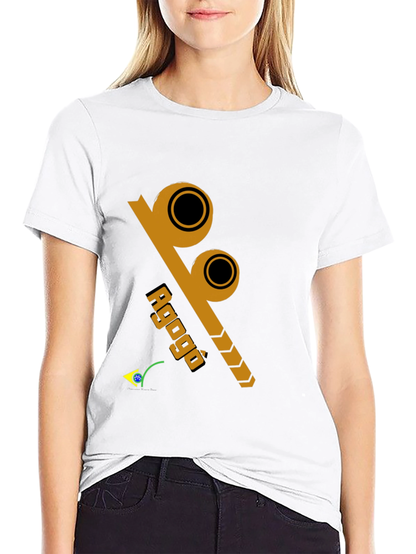 Agogô Percussion Instrument Black T-Shirt