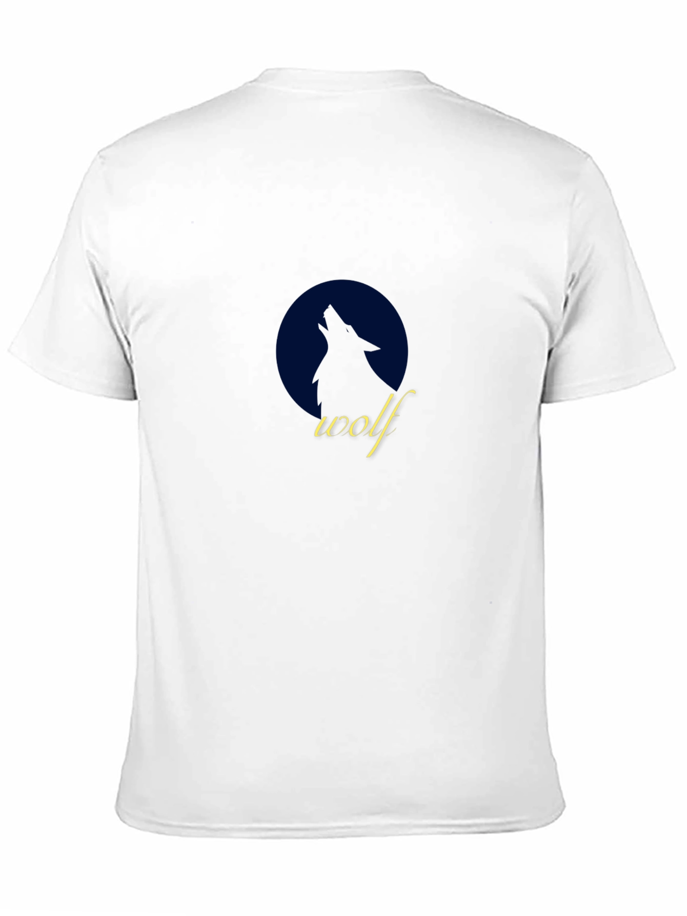 Wolf Silhouette Graphic Tee - Black Cotton T-Shirt