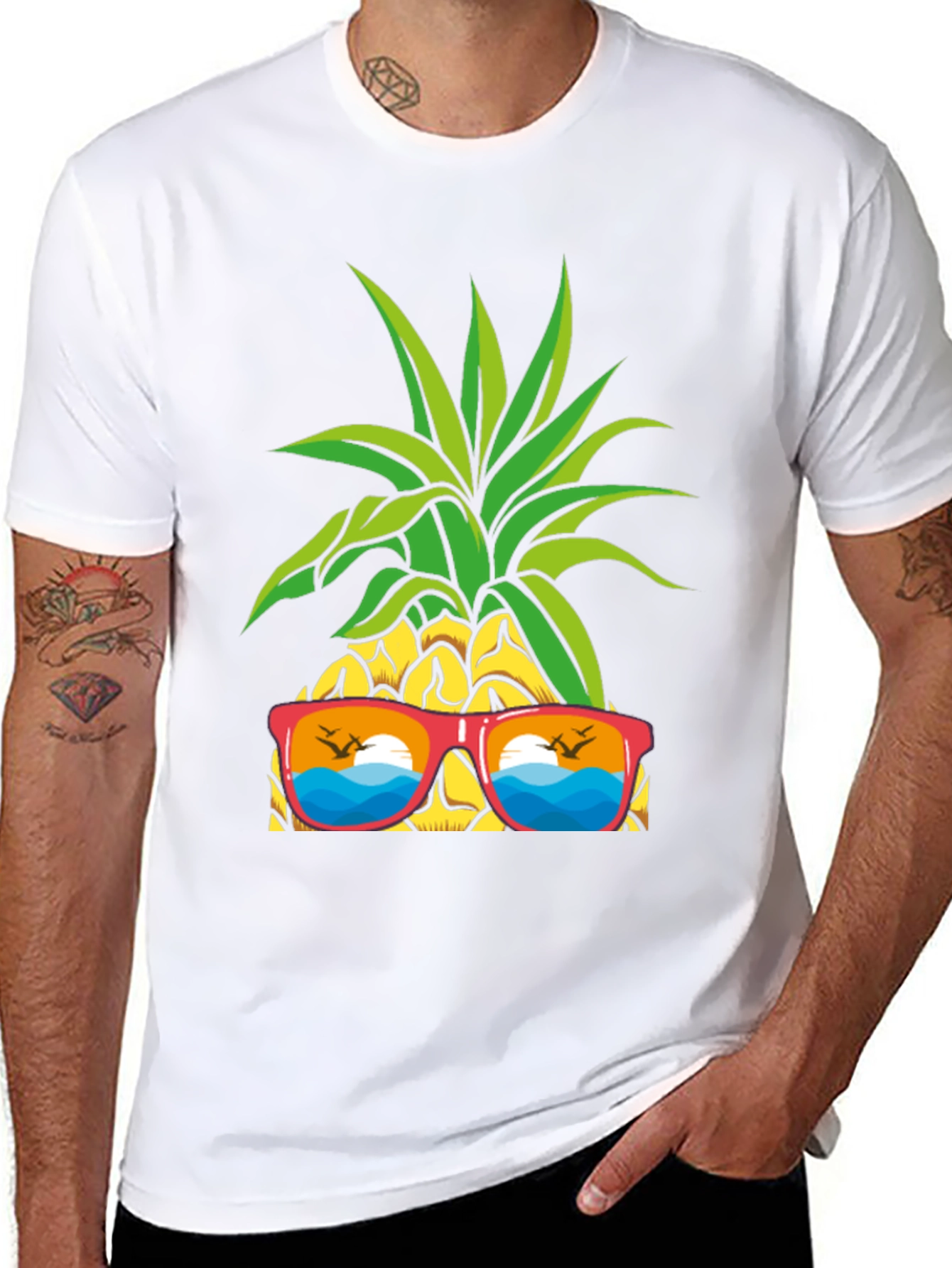 Cool Pineapple Sunglasses T-Shirt