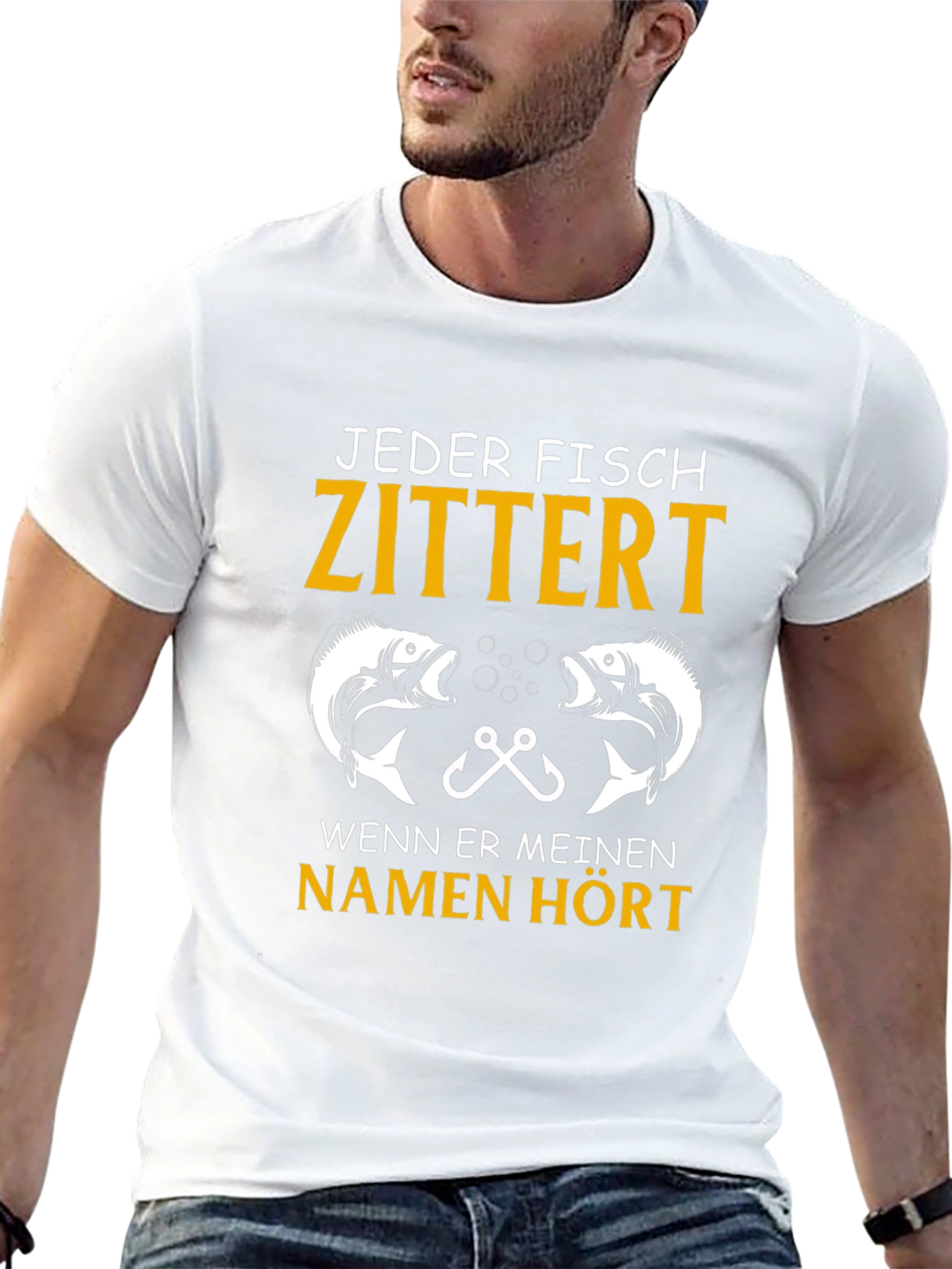 Jeder Fisch Zittert Fishing T-Shirt