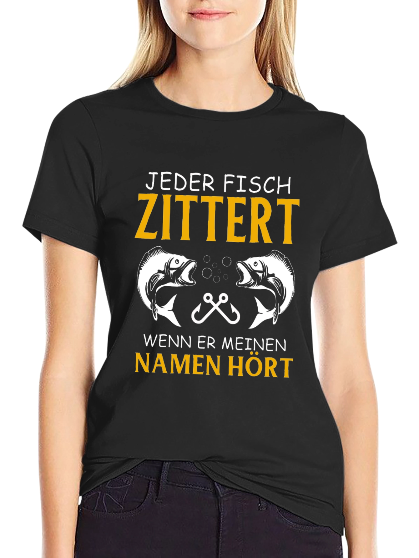 Jeder Fisch Zittert Fishing T-Shirt