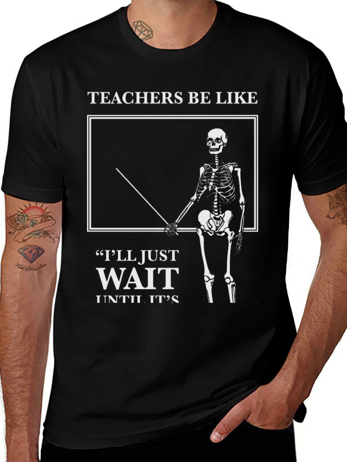 Teachers Be Like Skeleton Graphic Tee