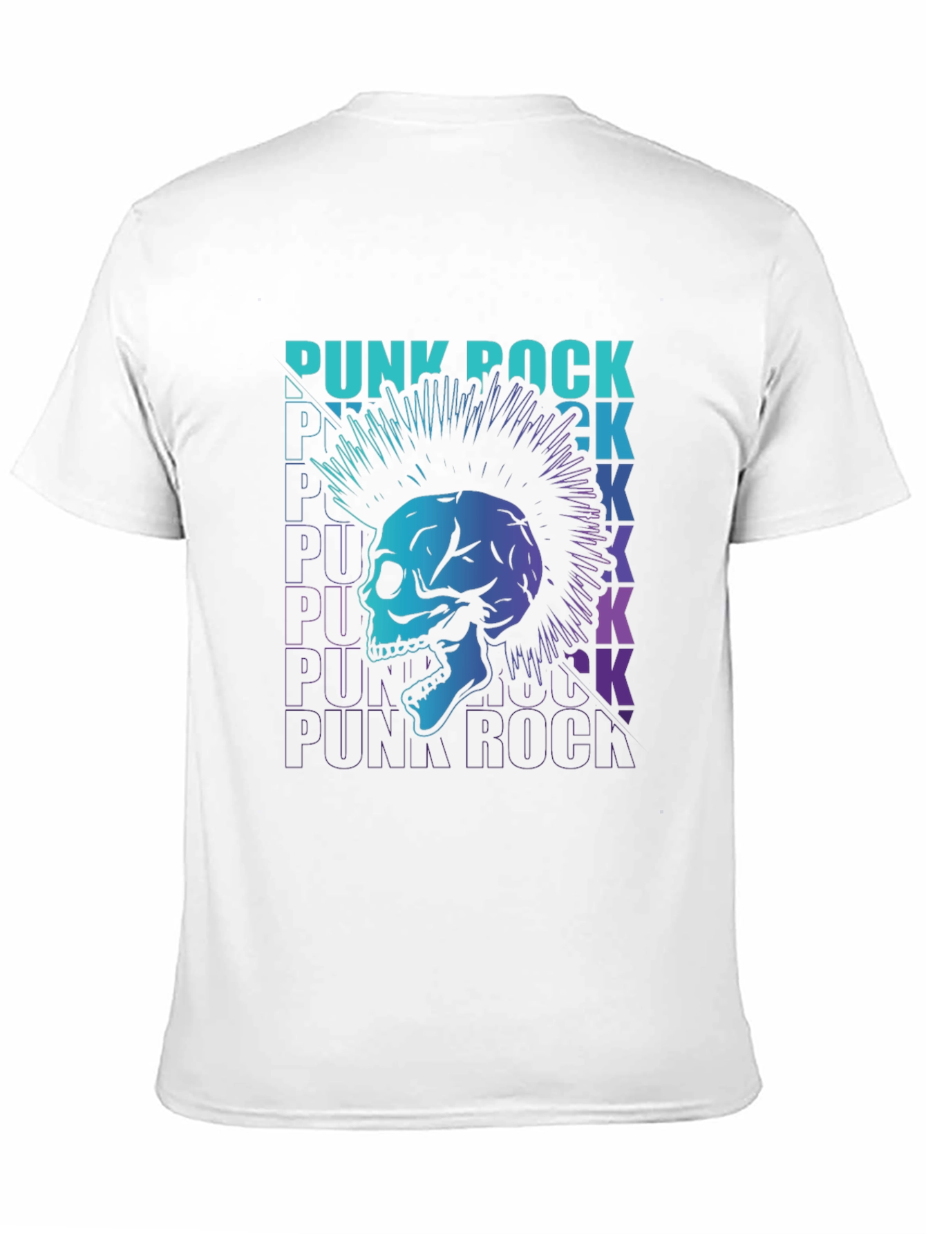 Punk Rock Skull Graphic Tee - Edgy Style